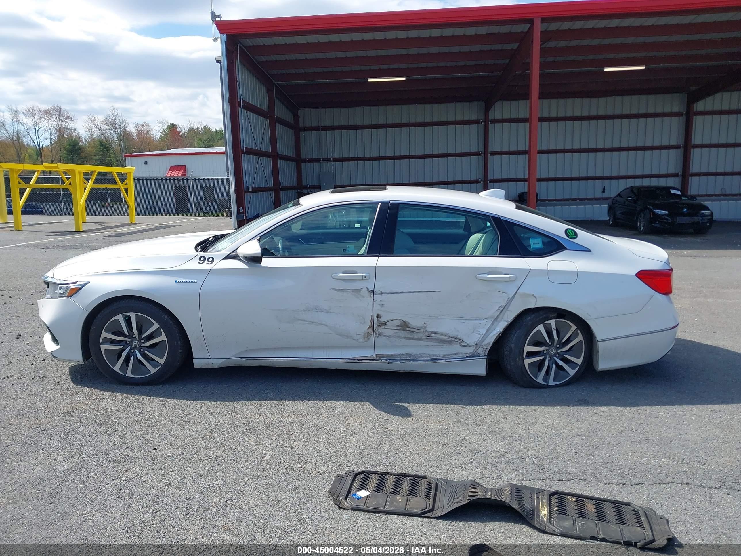 2021 Honda Accord Hybrid Ex-l Белый vin: 1HGCV3F55MA004727