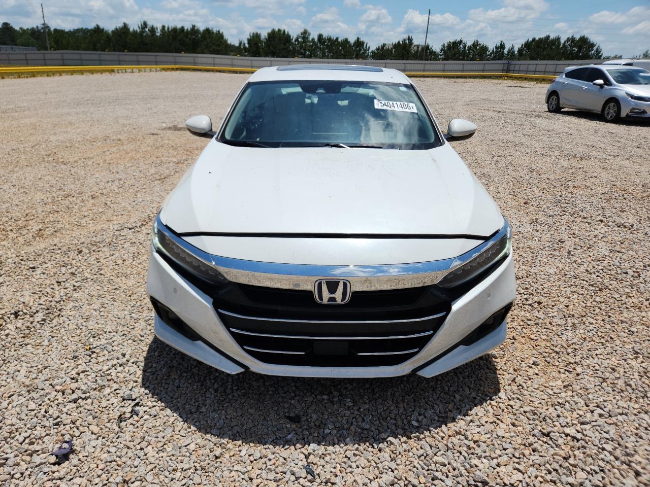 2021 Honda Accord Hybrid Exl Белый vin: 1HGCV3F55MA019325