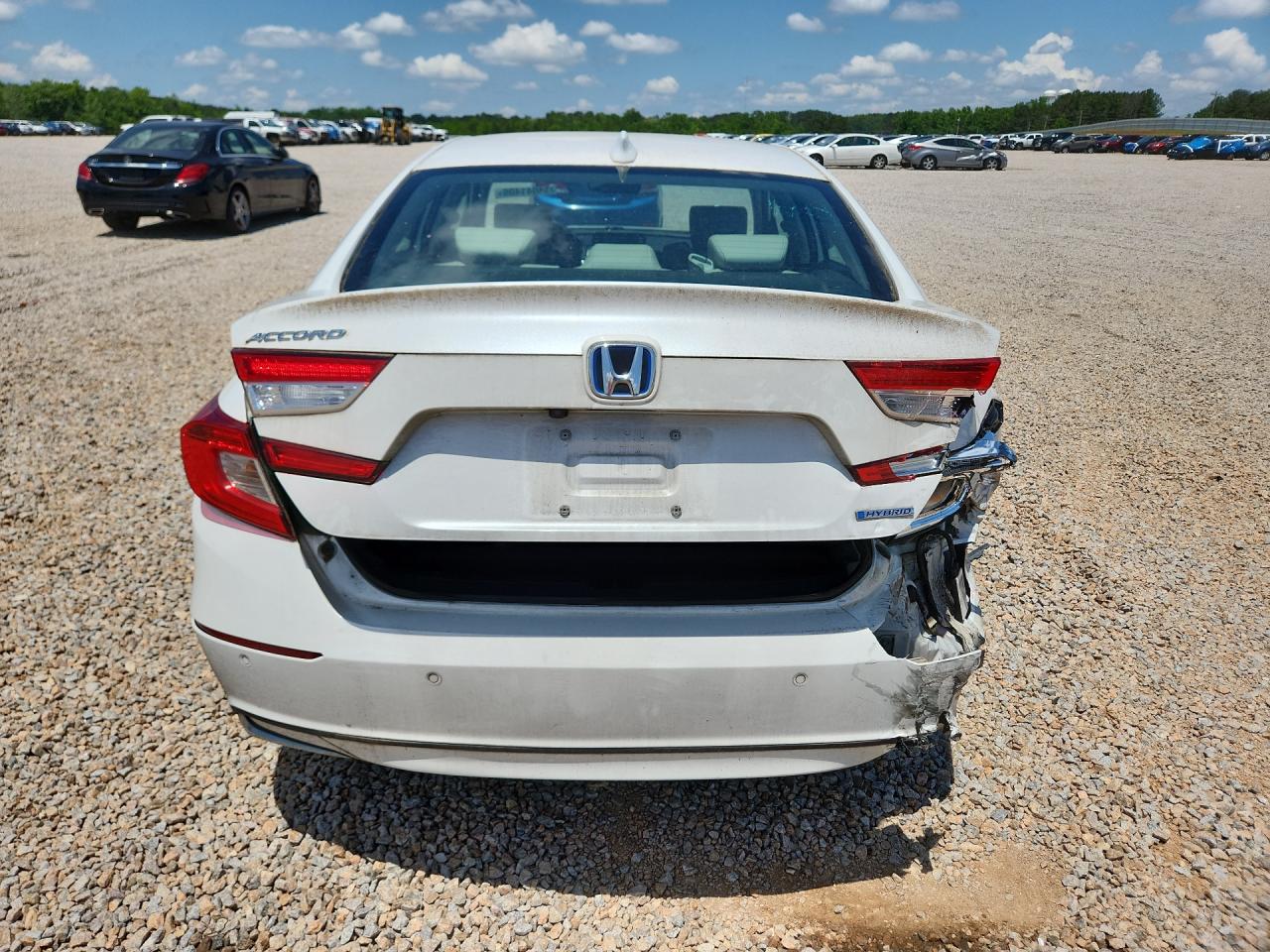 2021 Honda Accord Hybrid Exl Белый vin: 1HGCV3F55MA019325