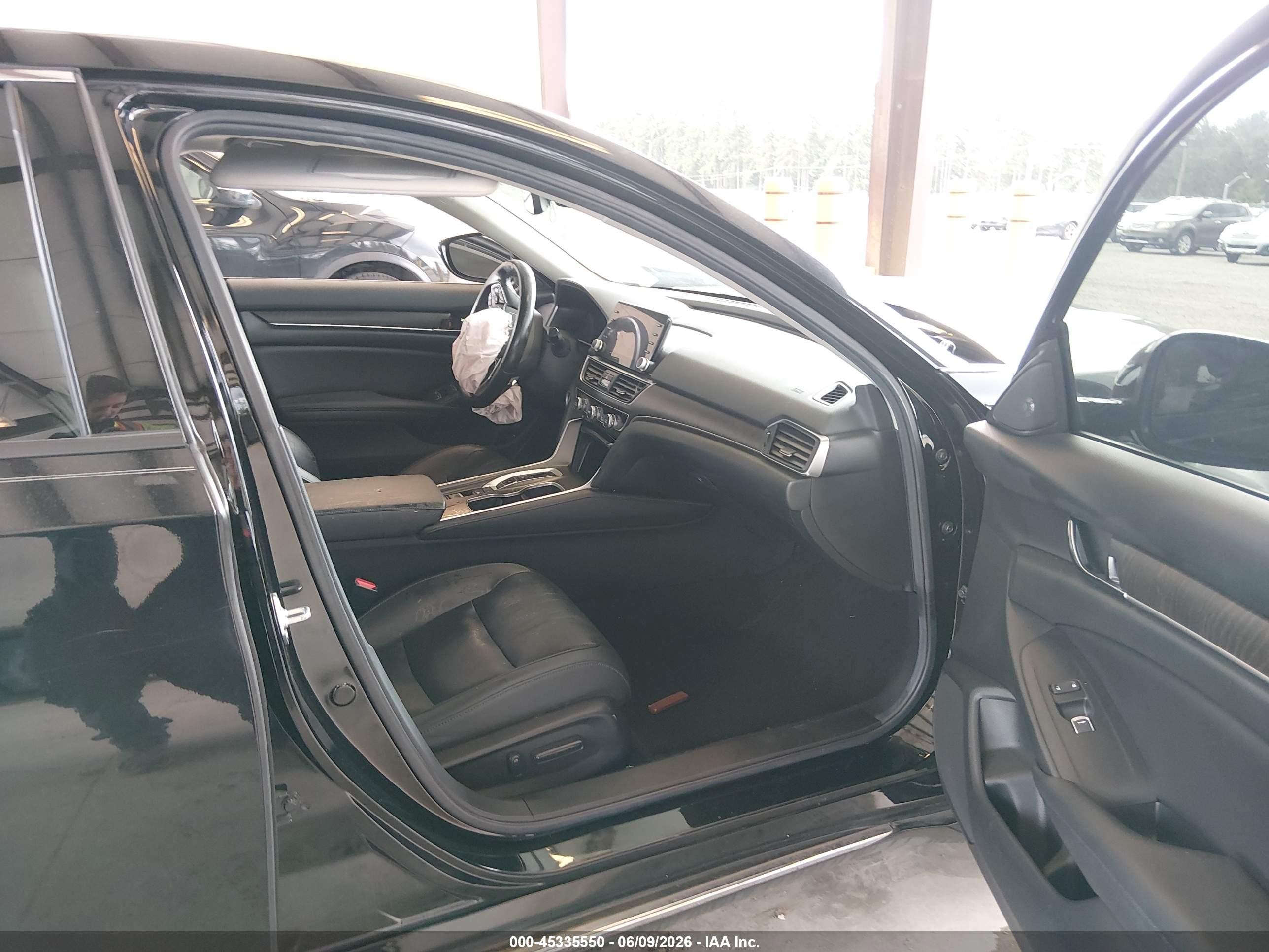 2021 Honda Accord Hybrid Ex-l Черный vin: 1HGCV3F57MA015129