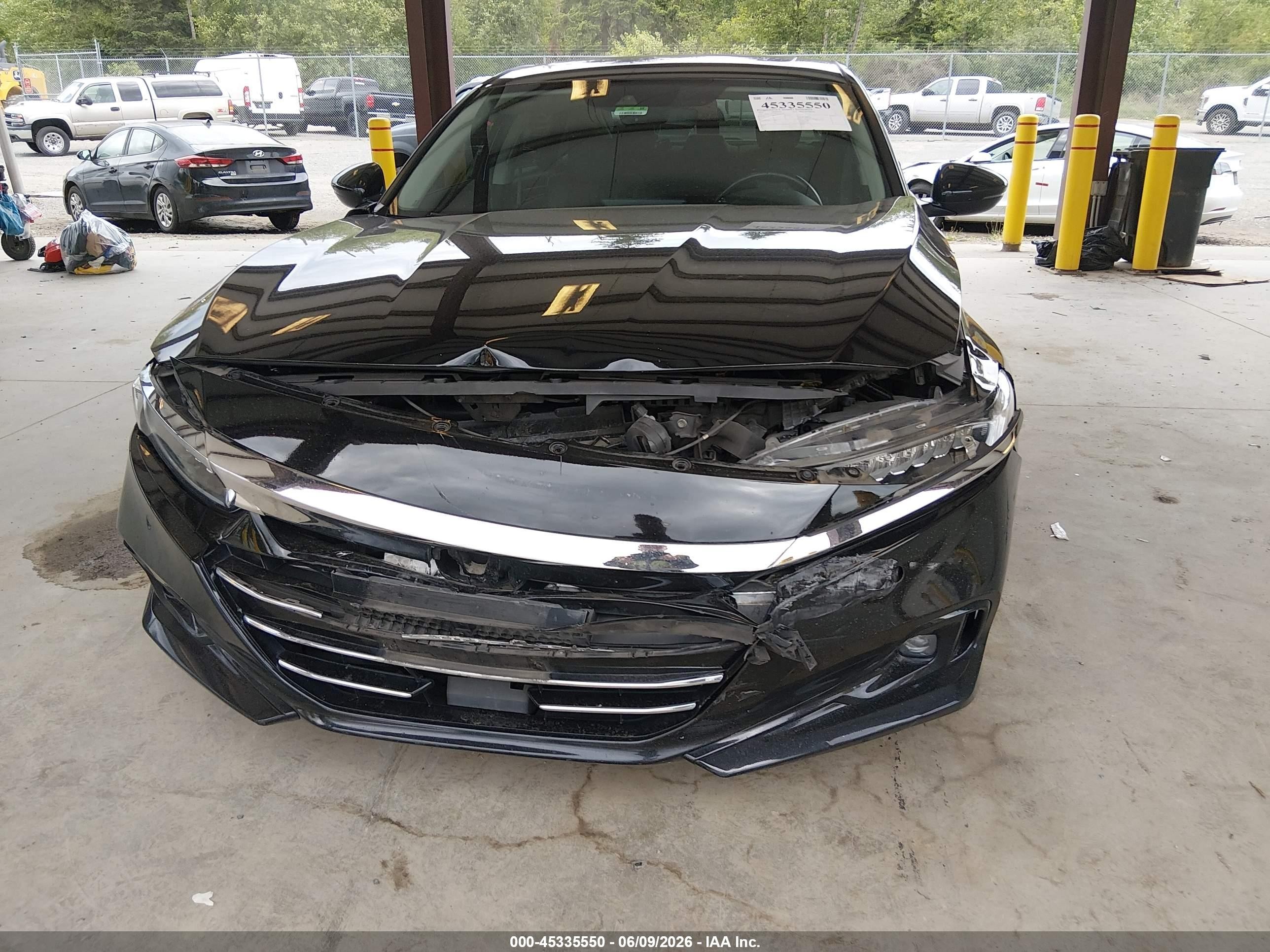 2021 Honda Accord Hybrid Ex-l Черный vin: 1HGCV3F57MA015129