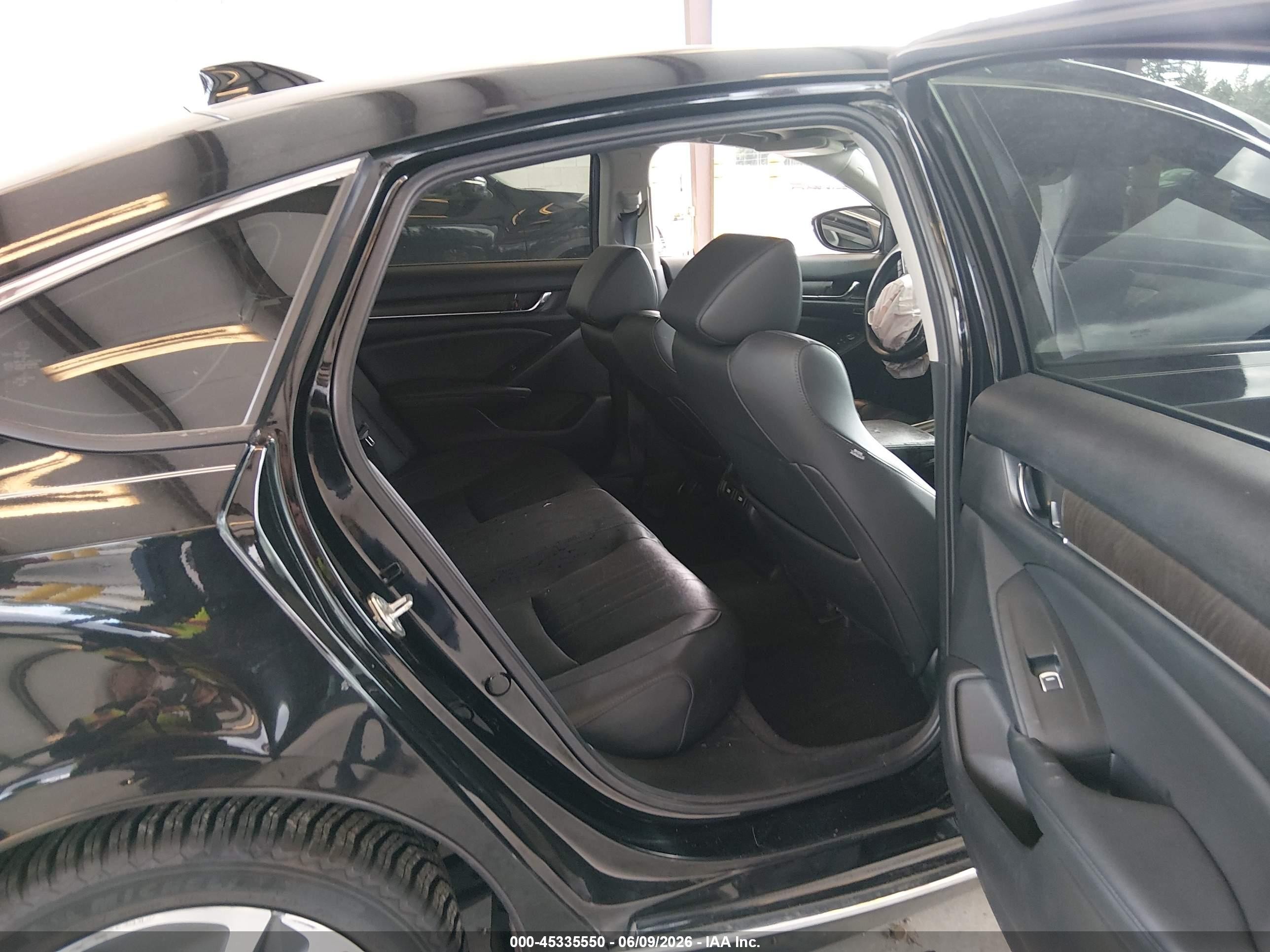 2021 Honda Accord Hybrid Ex-l Черный vin: 1HGCV3F57MA015129