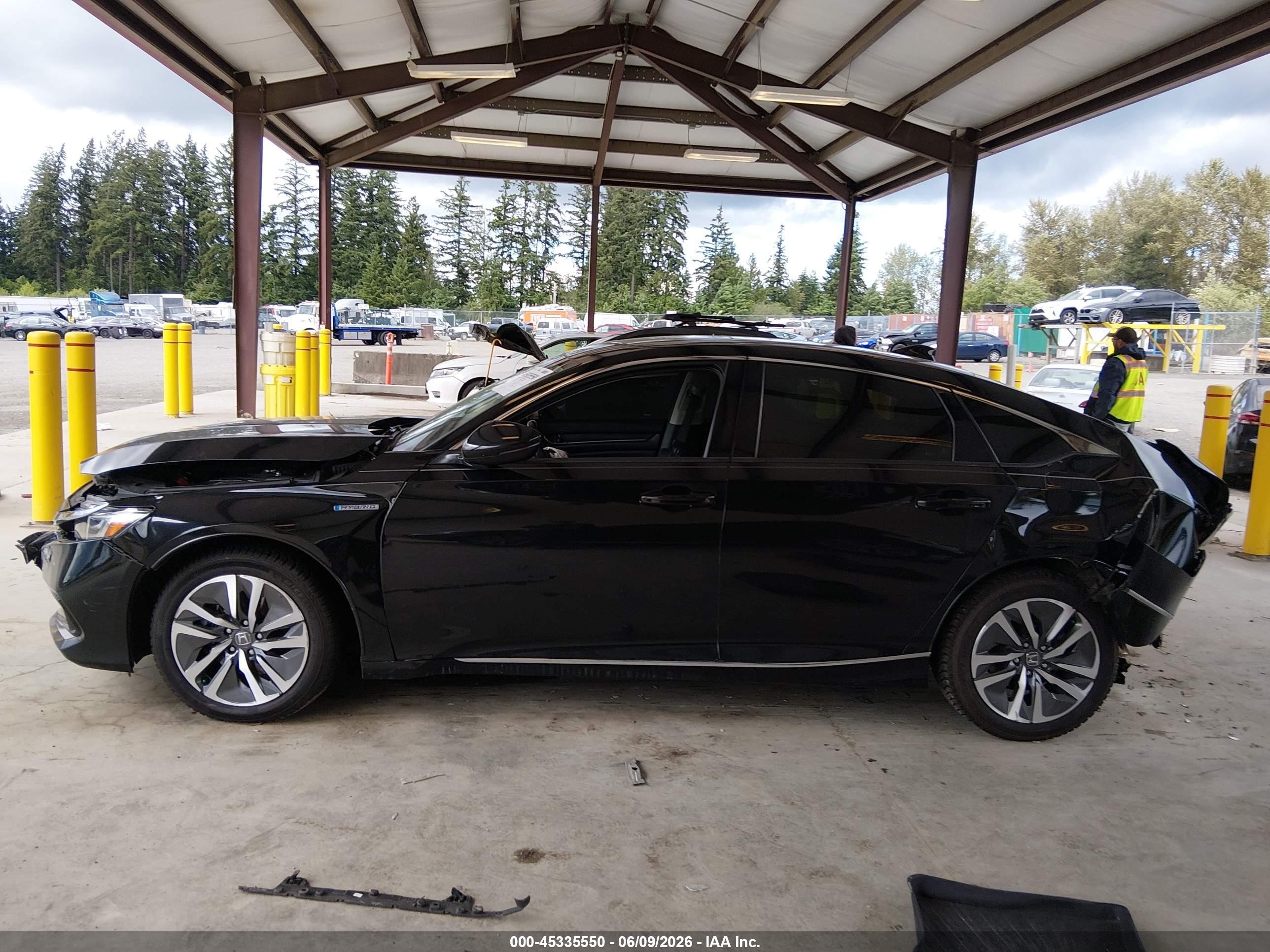 2021 Honda Accord Hybrid Ex-l Черный vin: 1HGCV3F57MA015129