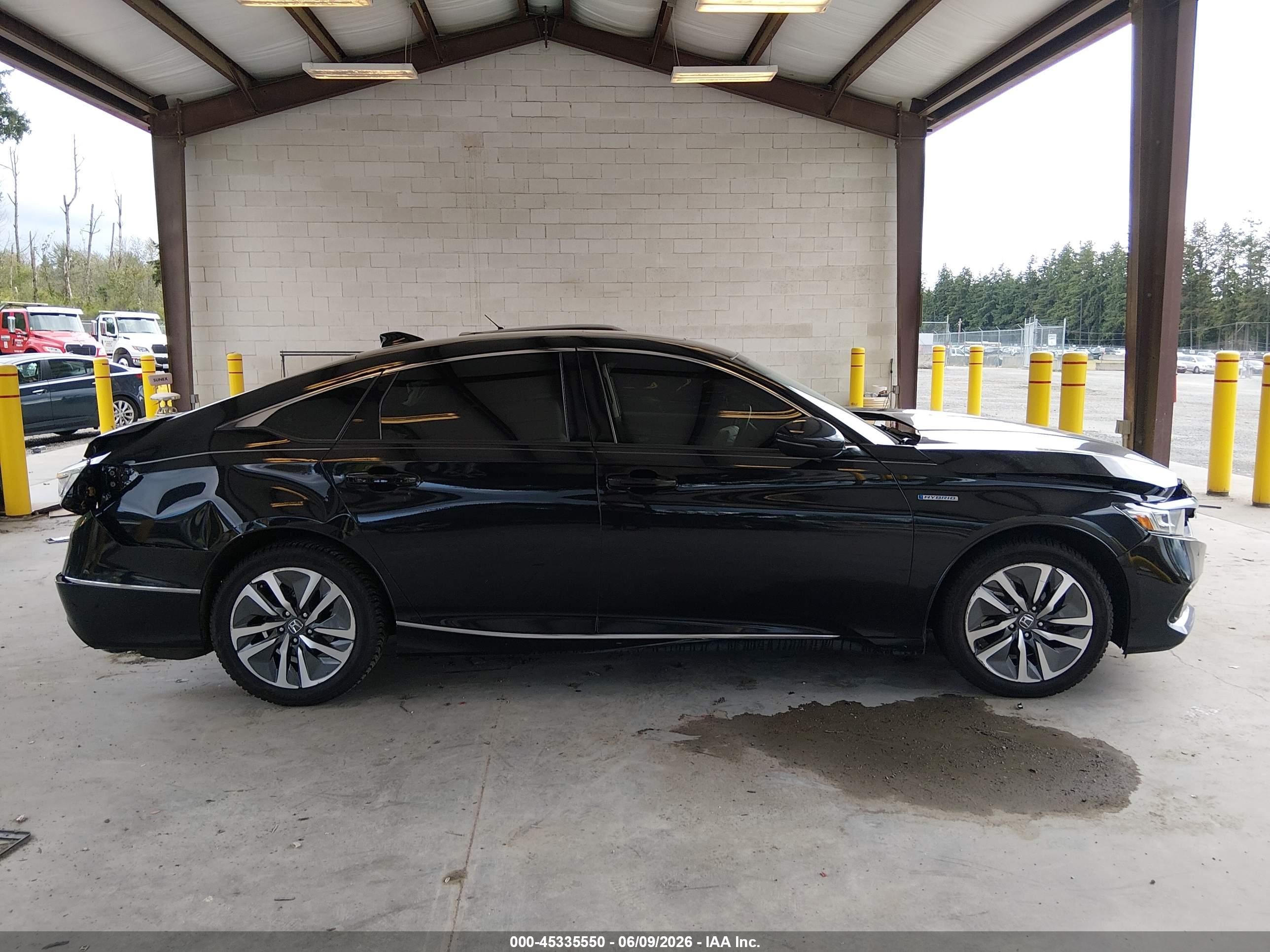 2021 Honda Accord Hybrid Ex-l Черный vin: 1HGCV3F57MA015129