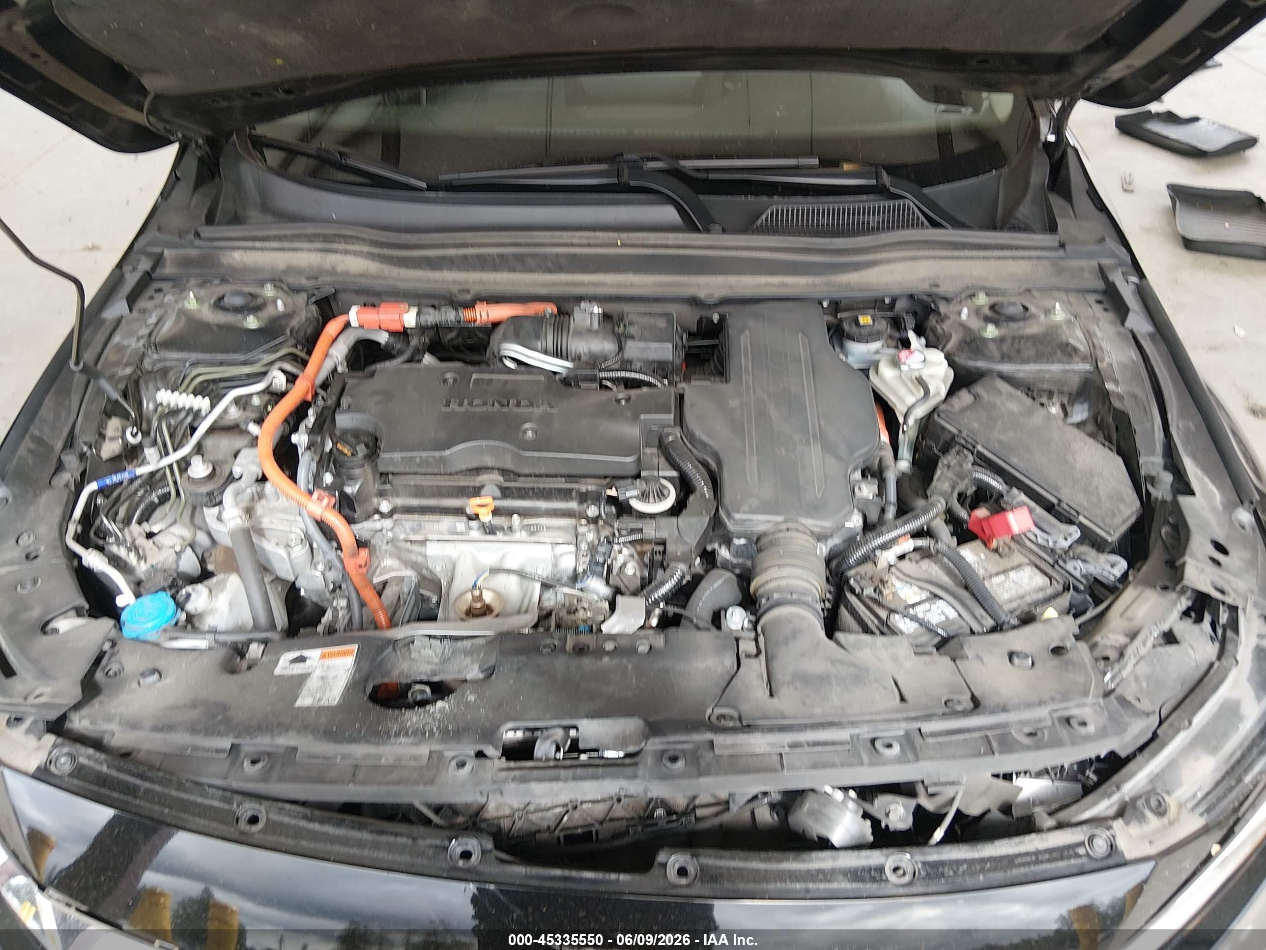 2021 Honda Accord Hybrid Ex-l Черный vin: 1HGCV3F57MA015129