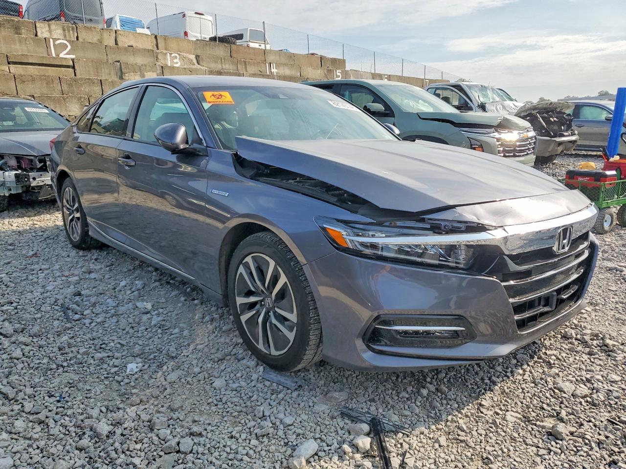 2020 Honda Accord Hybrid Exl Gray vin: 1HGCV3F58LA008057