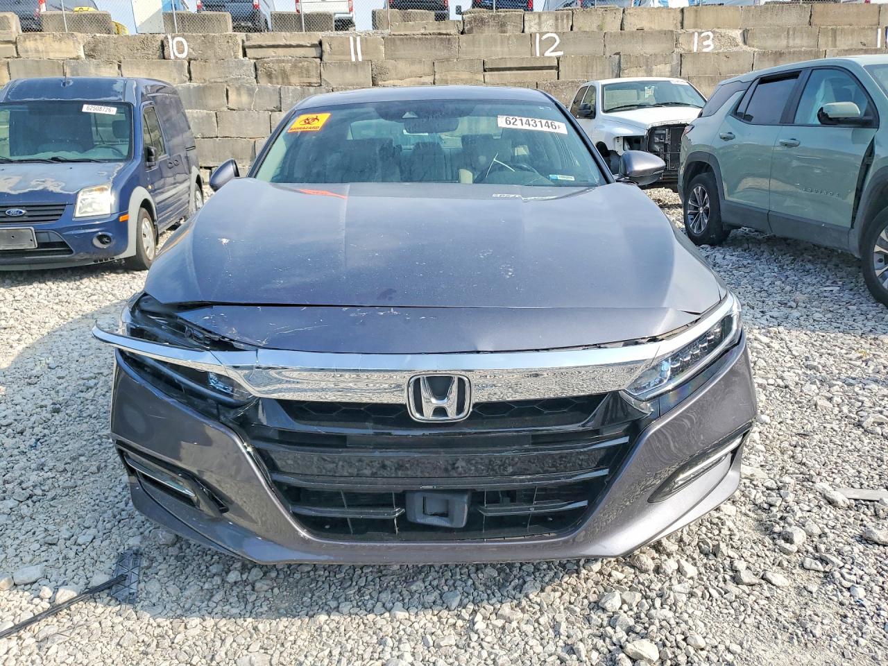 2020 Honda Accord Hybrid Exl Gray vin: 1HGCV3F58LA008057