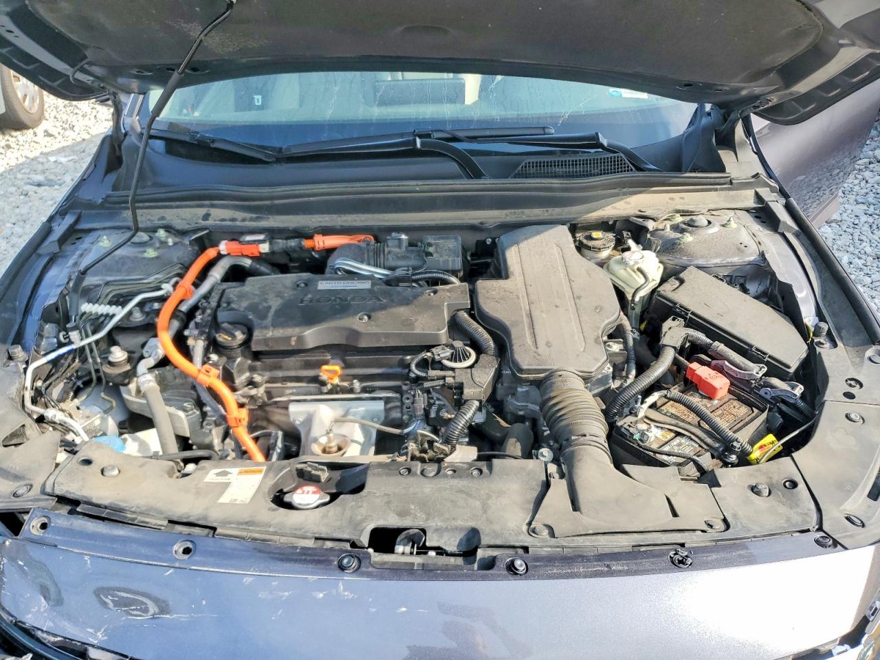 2020 Honda Accord Hybrid Exl Gray vin: 1HGCV3F58LA008057