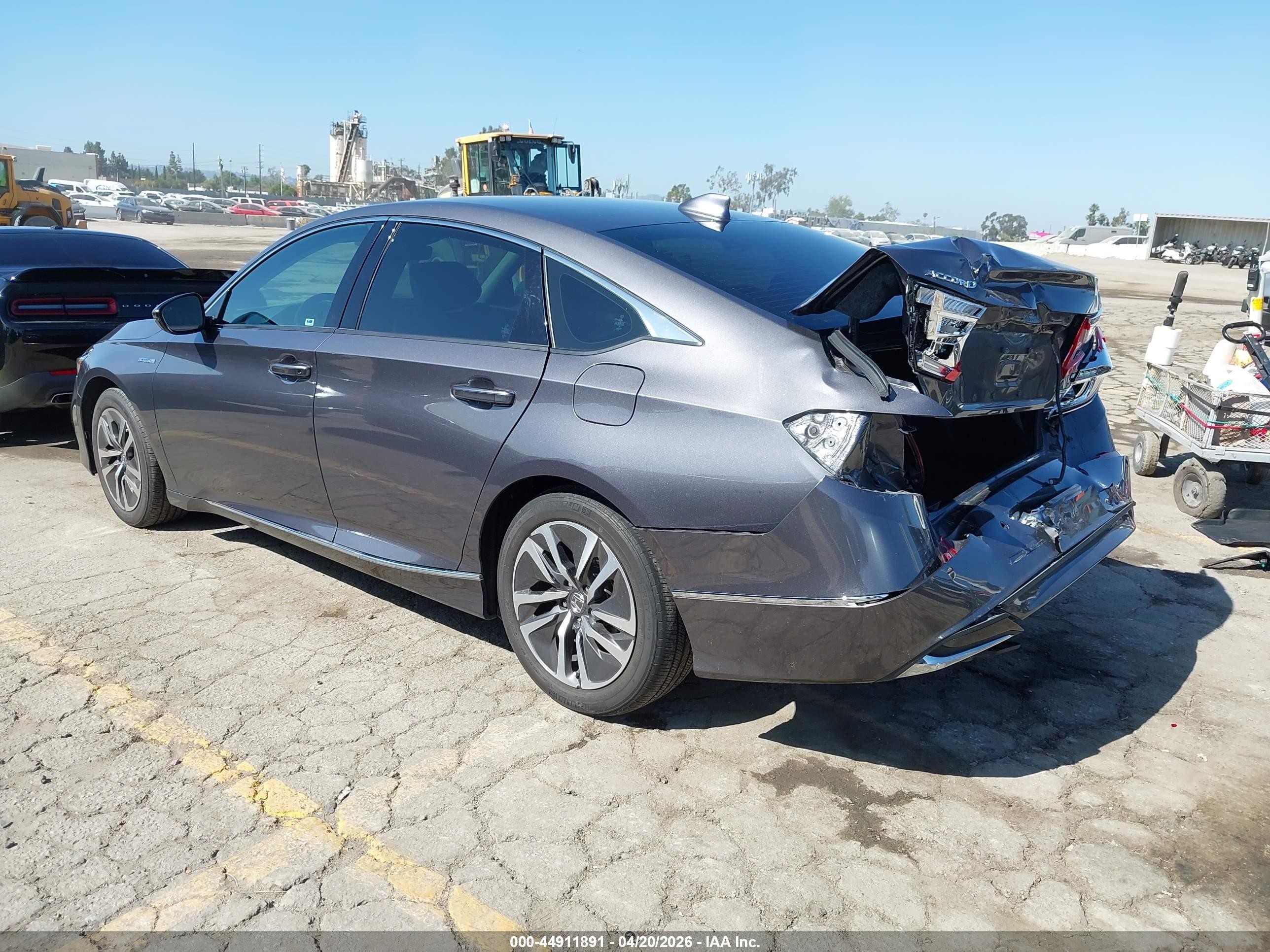 2022 Honda Accord Hybrid Ex-l Gray vin: 1HGCV3F58NA015576