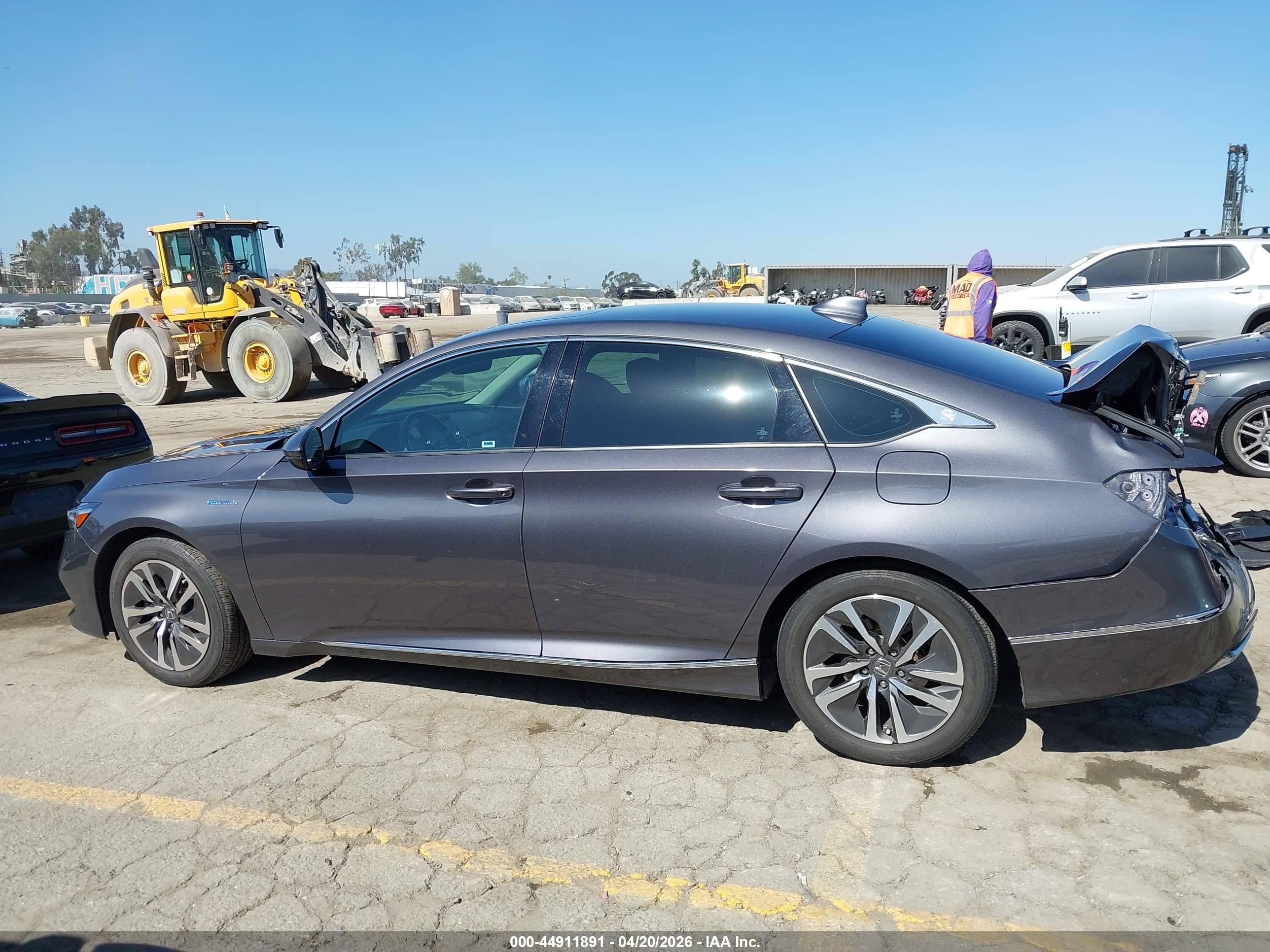 2022 Honda Accord Hybrid Ex-l Gray vin: 1HGCV3F58NA015576