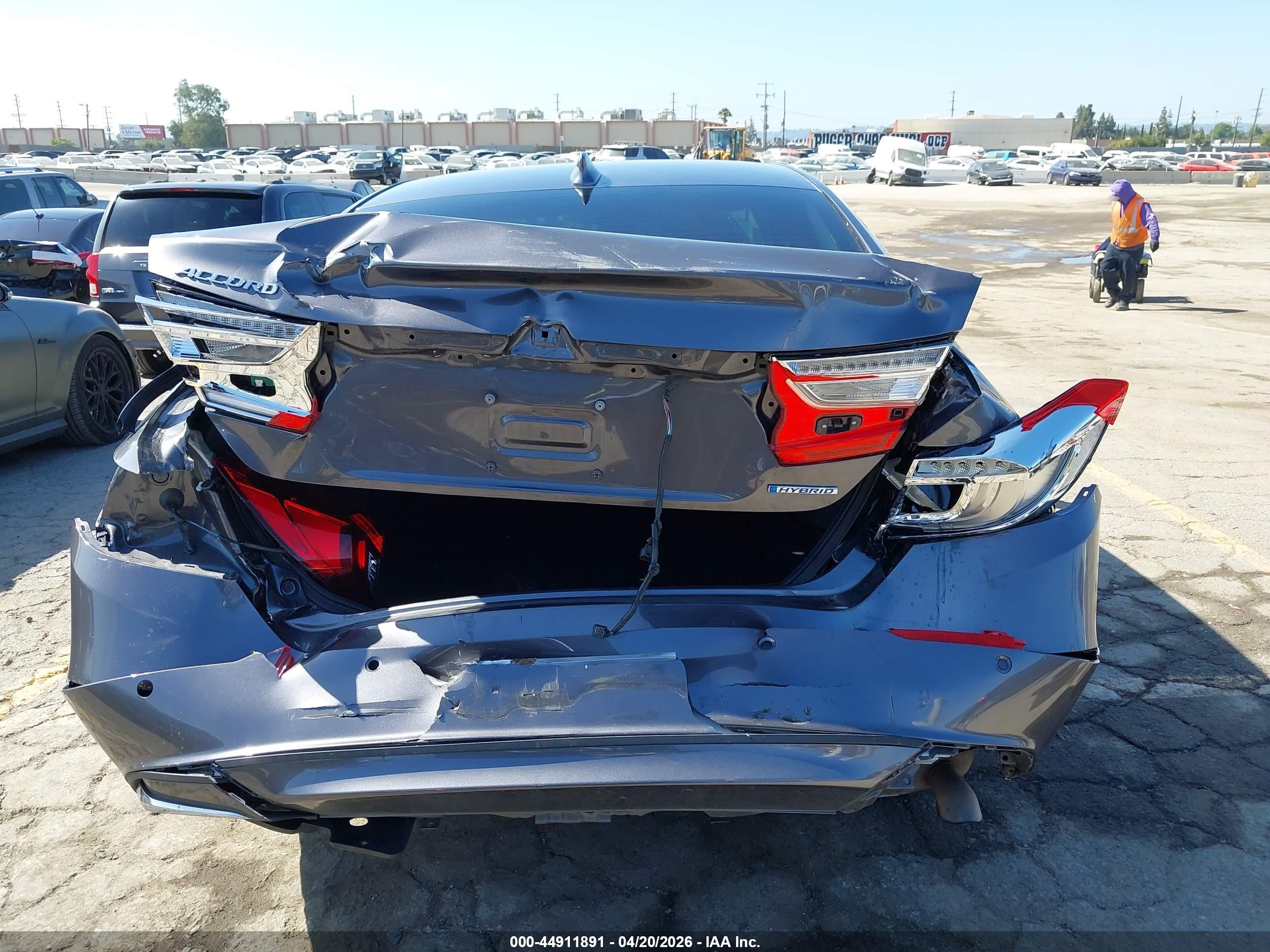 2022 Honda Accord Hybrid Ex-l Gray vin: 1HGCV3F58NA015576