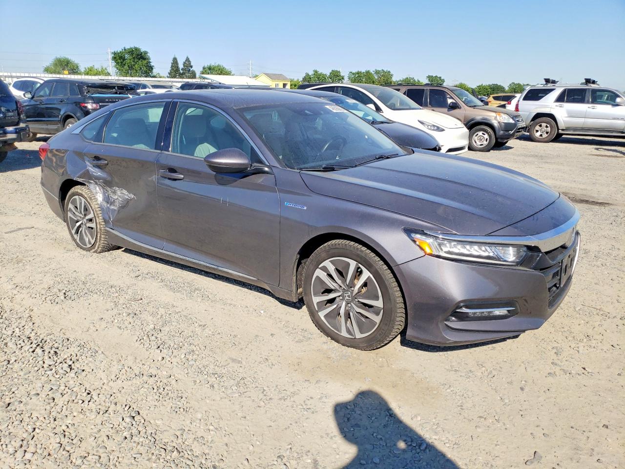 2018 Honda Accord Hybrid Exl Серый vin: 1HGCV3F5XJA009661