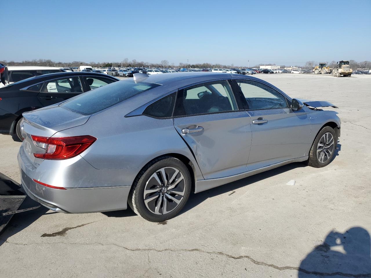 2021 Honda Accord Hybrid Exl Серебряный vin: 1HGCV3F5XMA019529