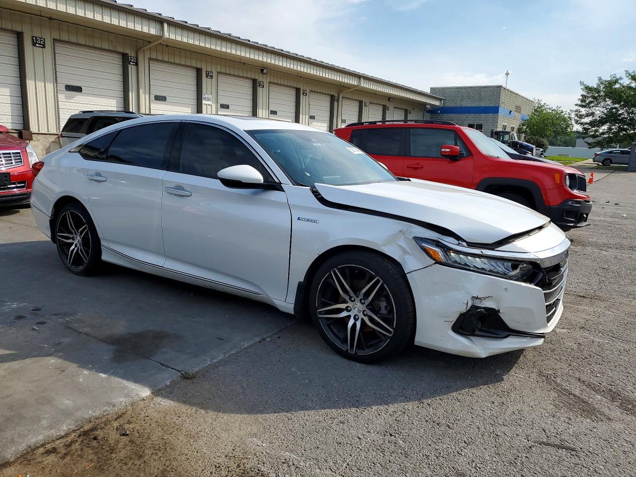 2021 Honda Accord Touring Hybrid Белый vin: 1HGCV3F91MA020054