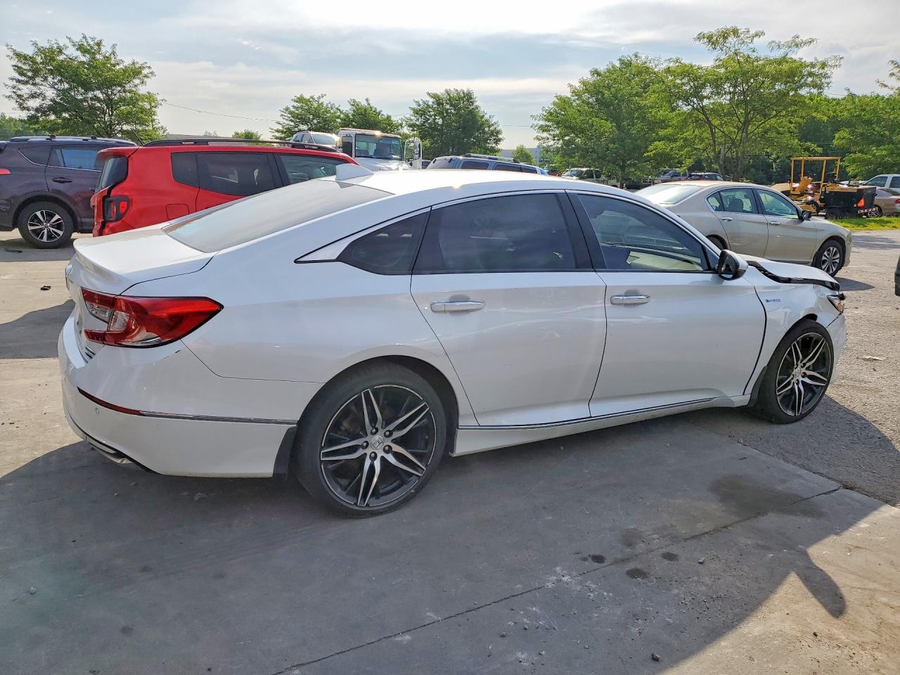 2021 Honda Accord Touring Hybrid Белый vin: 1HGCV3F91MA020054