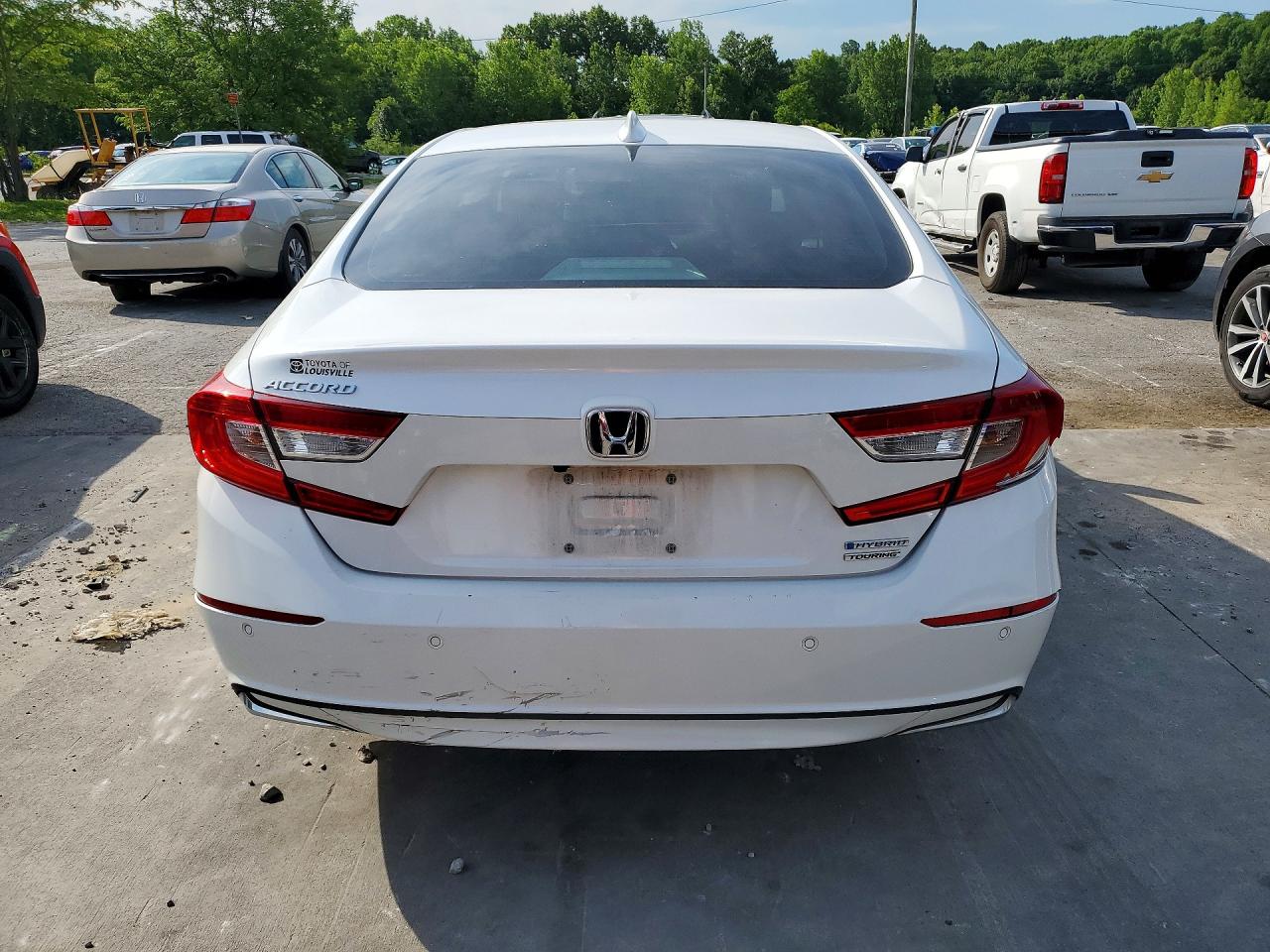2021 Honda Accord Touring Hybrid Белый vin: 1HGCV3F91MA020054