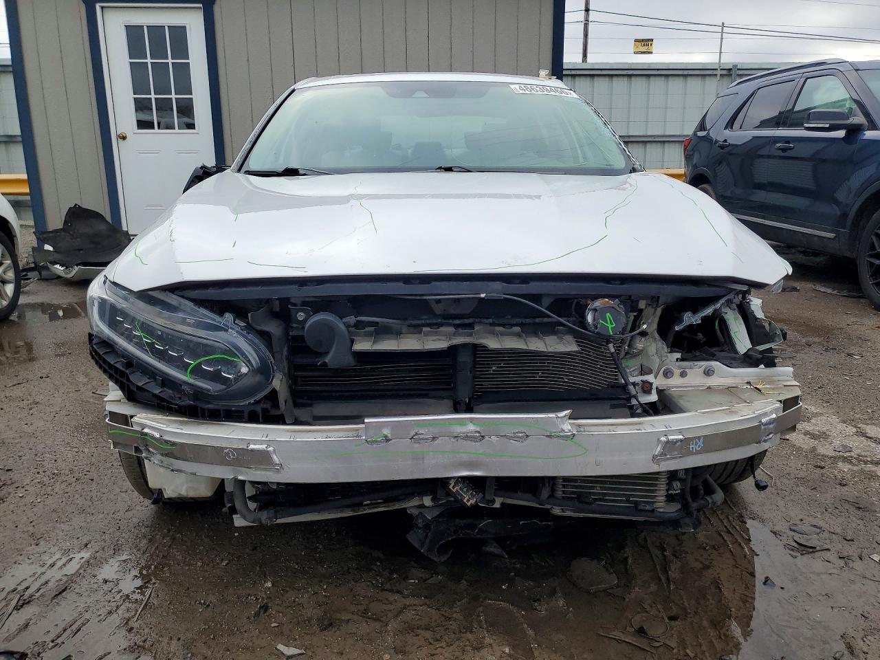 2019 Honda Accord Touring Hybrid White vin: 1HGCV3F98KA008495