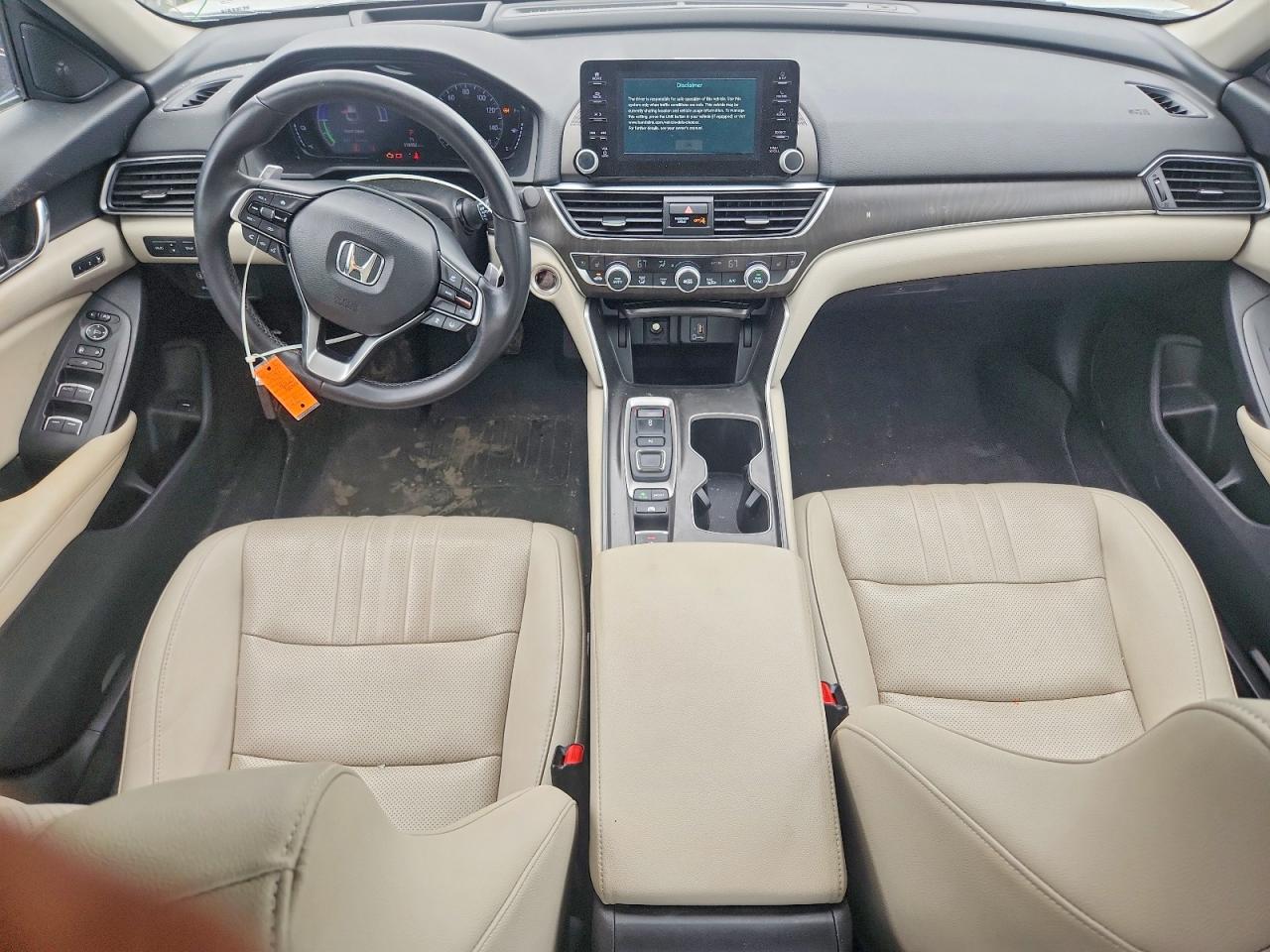 2019 Honda Accord Touring Hybrid White vin: 1HGCV3F98KA008495