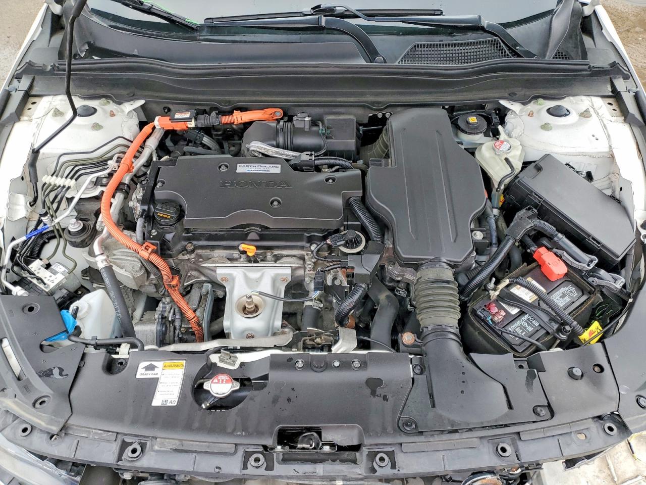 2019 Honda Accord Touring Hybrid White vin: 1HGCV3F98KA008495