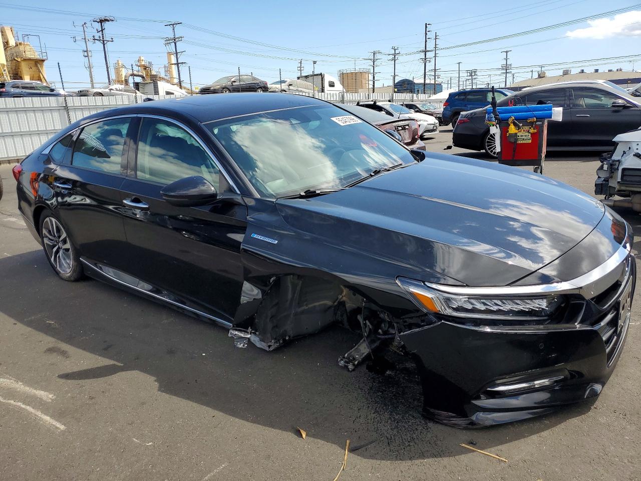 2019 Honda Accord Touring Hybrid Black vin: 1HGCV3F98KA019819