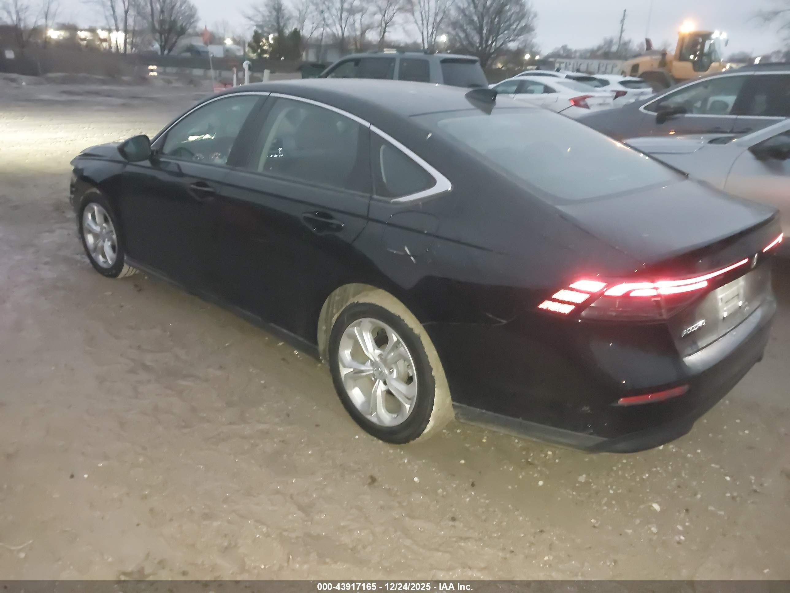 2025 Honda Accord Lx Black vin: 1HGCY1F22SA007678