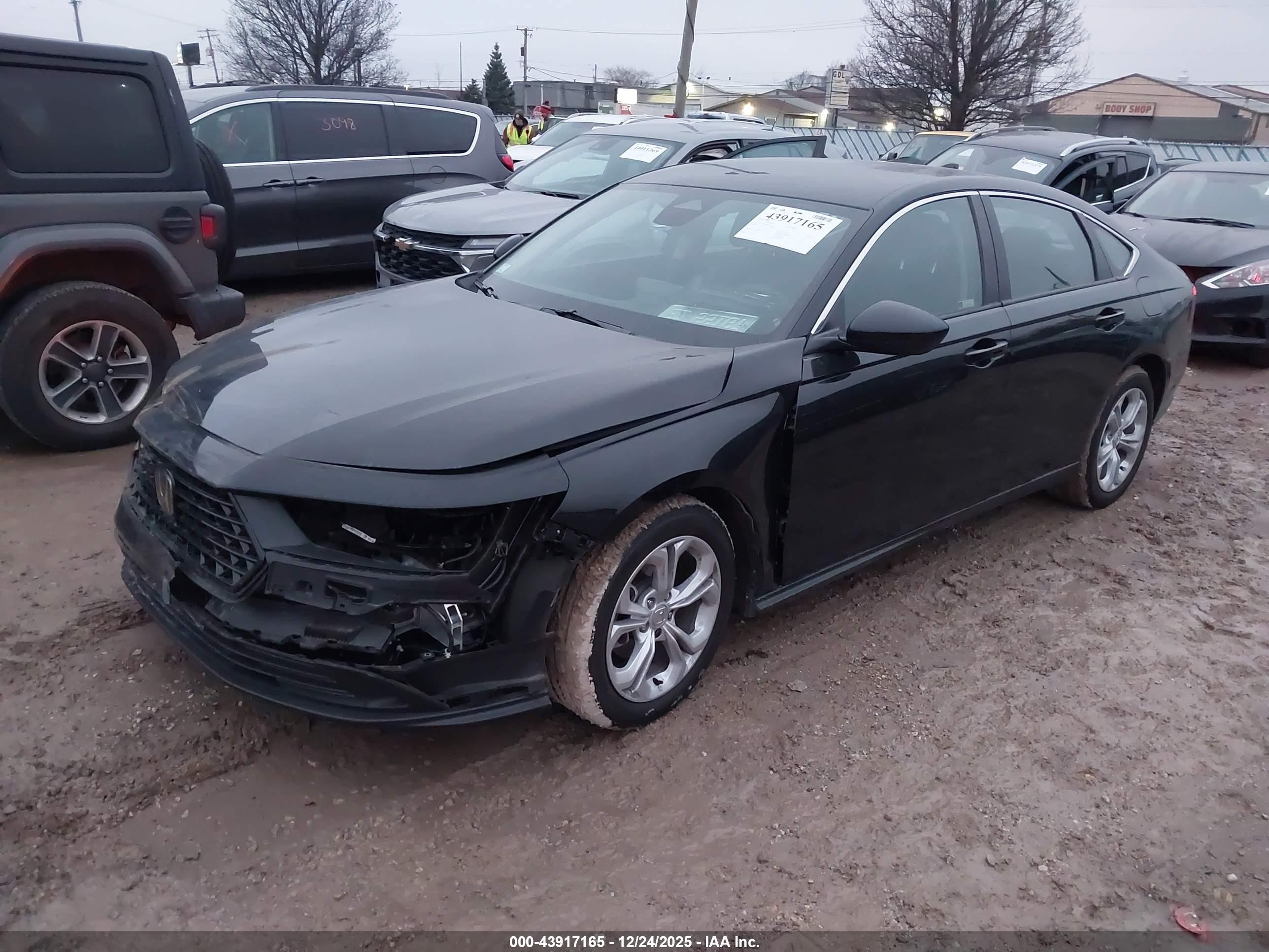 2025 Honda Accord Lx Black vin: 1HGCY1F22SA007678