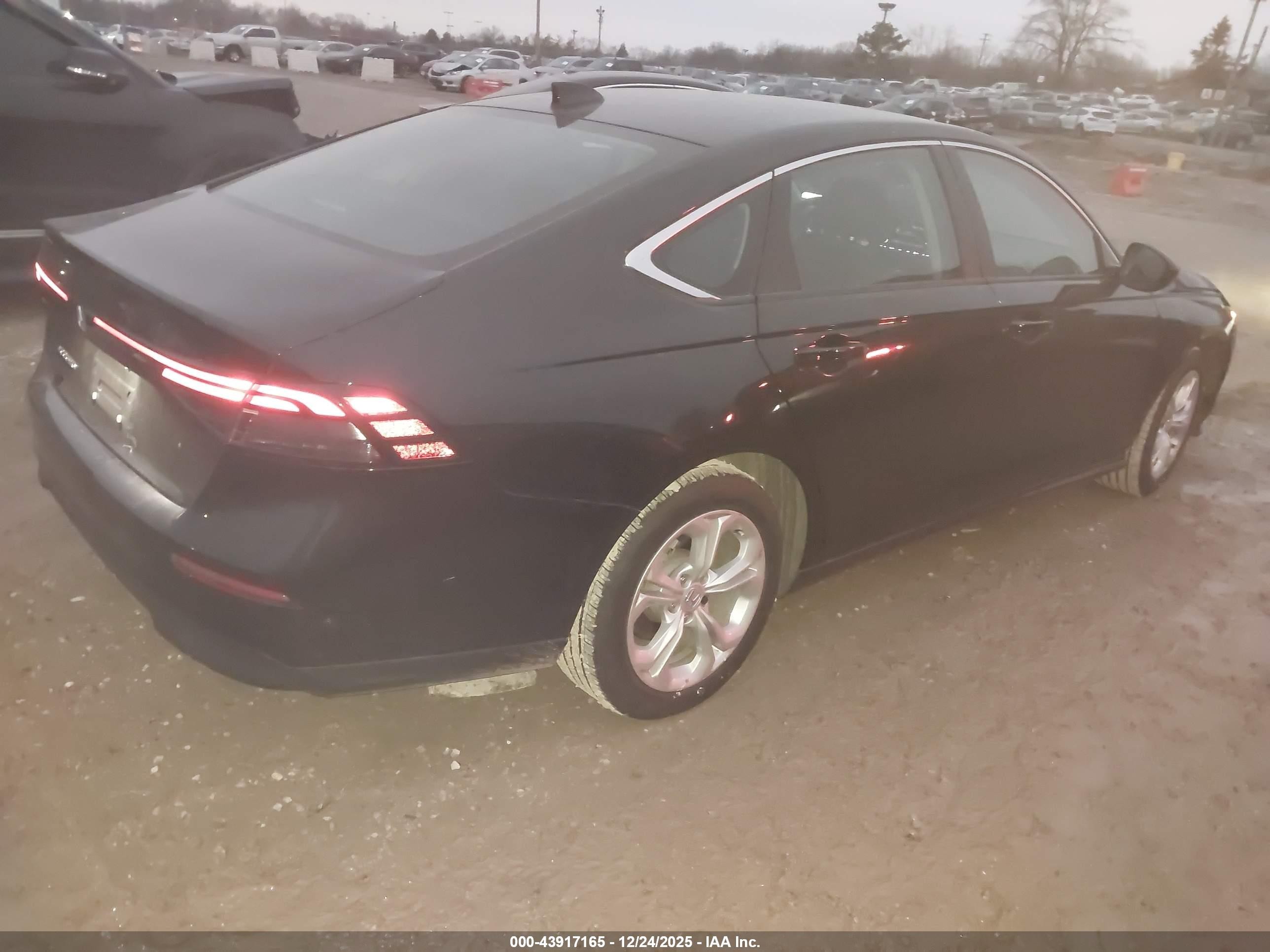 2025 Honda Accord Lx Black vin: 1HGCY1F22SA007678