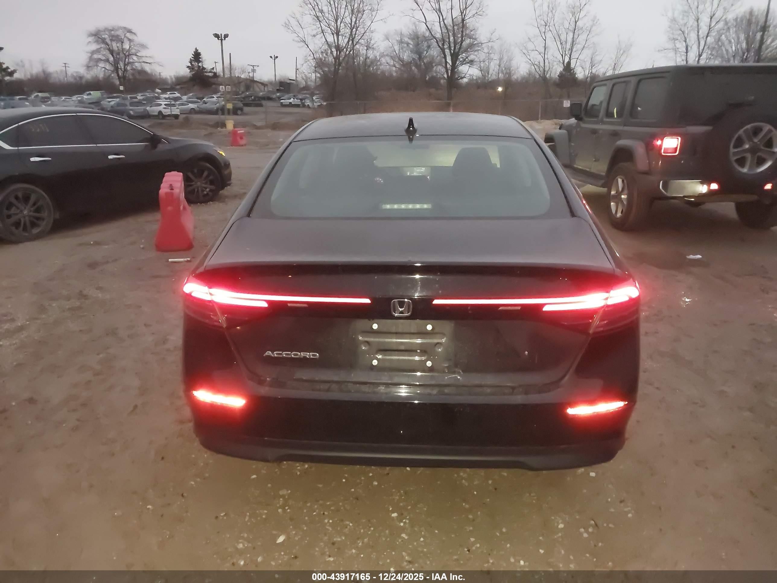 2025 Honda Accord Lx Black vin: 1HGCY1F22SA007678