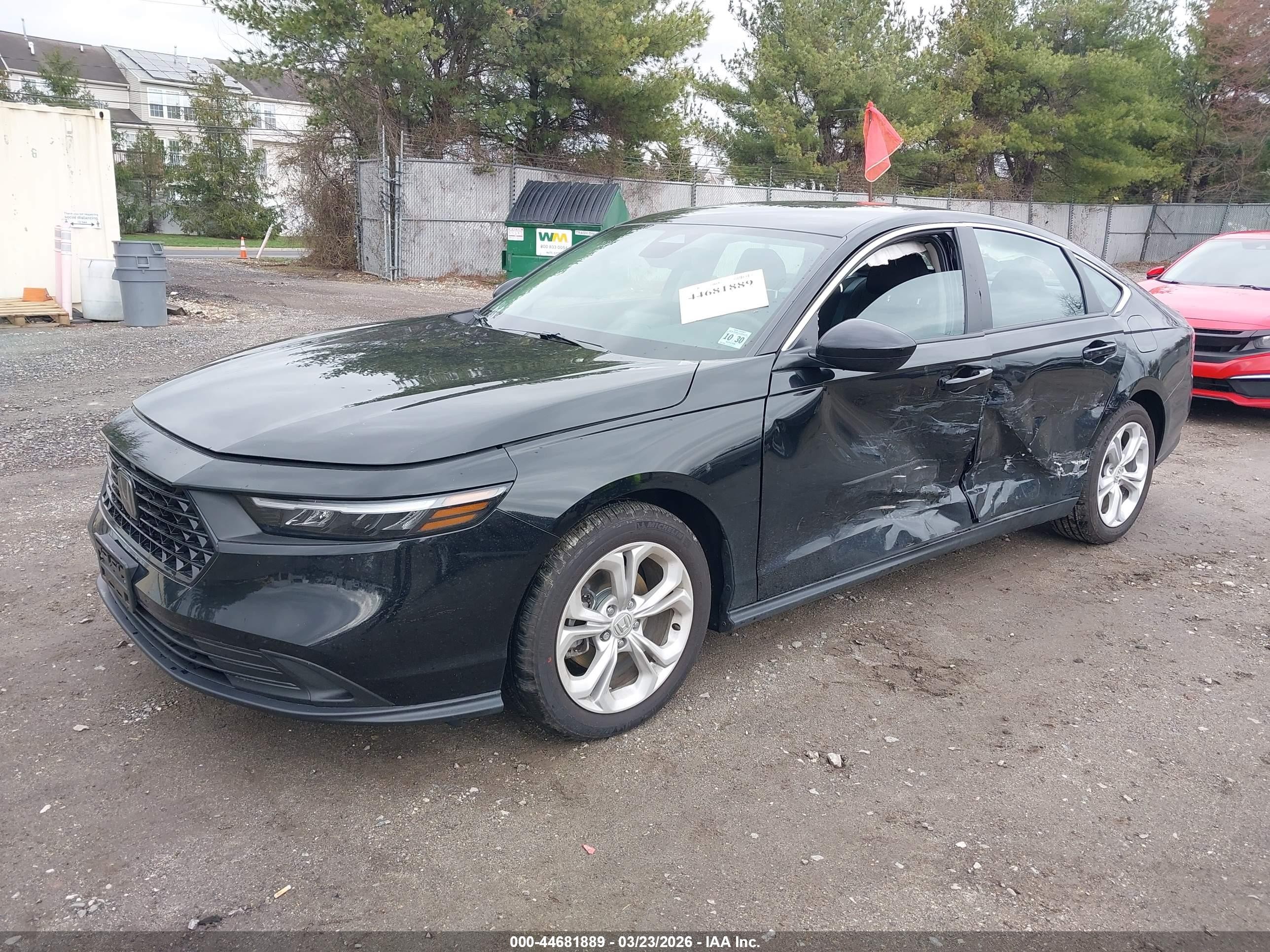 2025 Honda Accord Lx Black vin: 1HGCY1F23SA075228