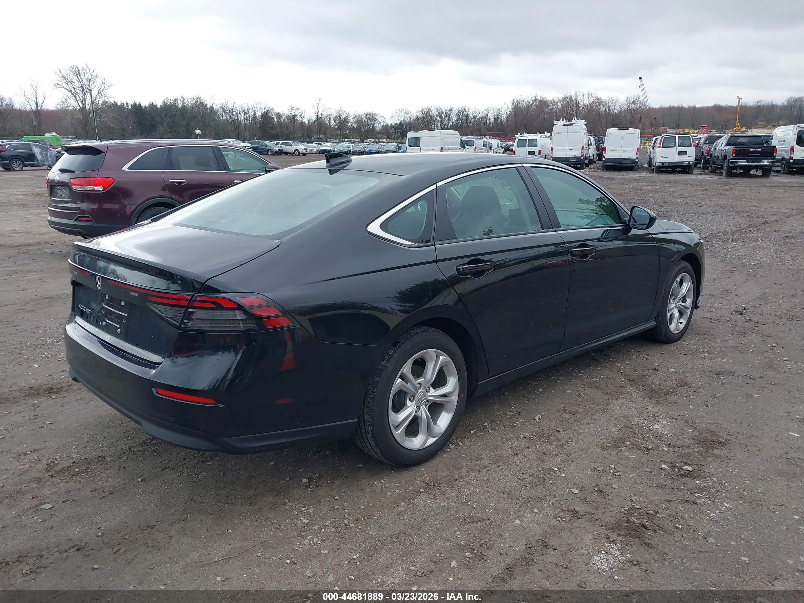 2025 Honda Accord Lx Black vin: 1HGCY1F23SA075228