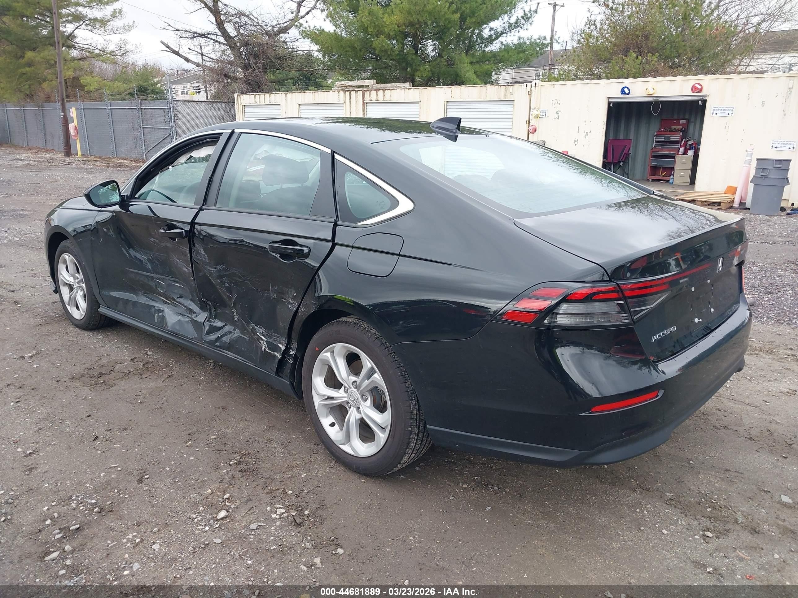 2025 Honda Accord Lx Black vin: 1HGCY1F23SA075228