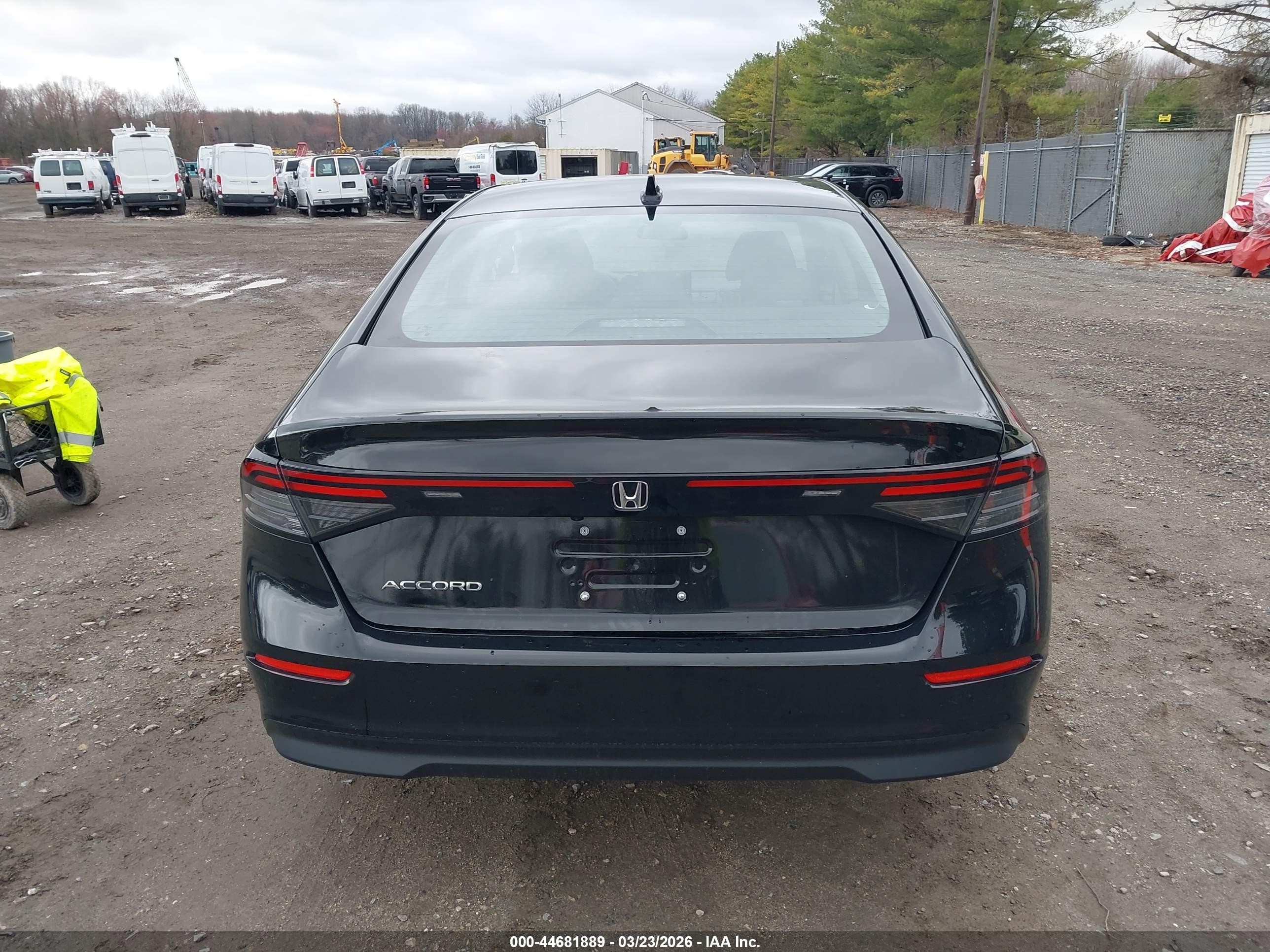 2025 Honda Accord Lx Black vin: 1HGCY1F23SA075228