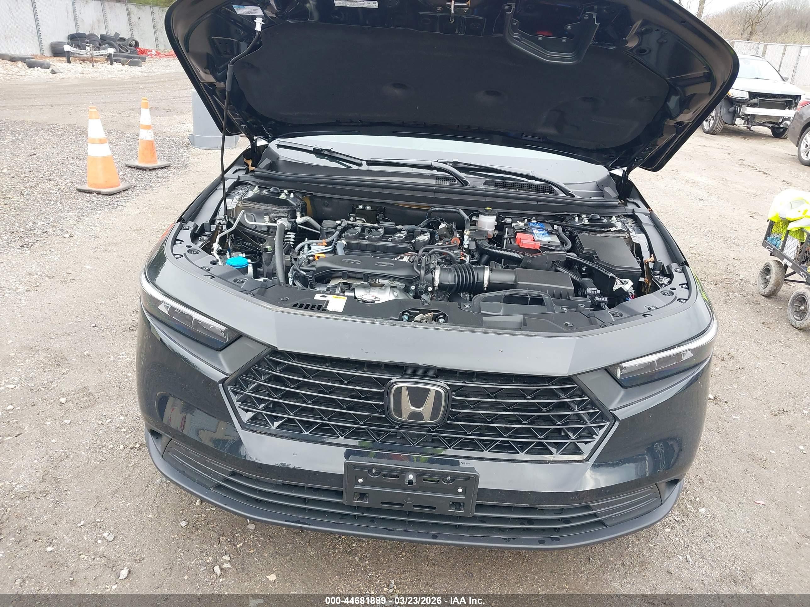 2025 Honda Accord Lx Black vin: 1HGCY1F23SA075228