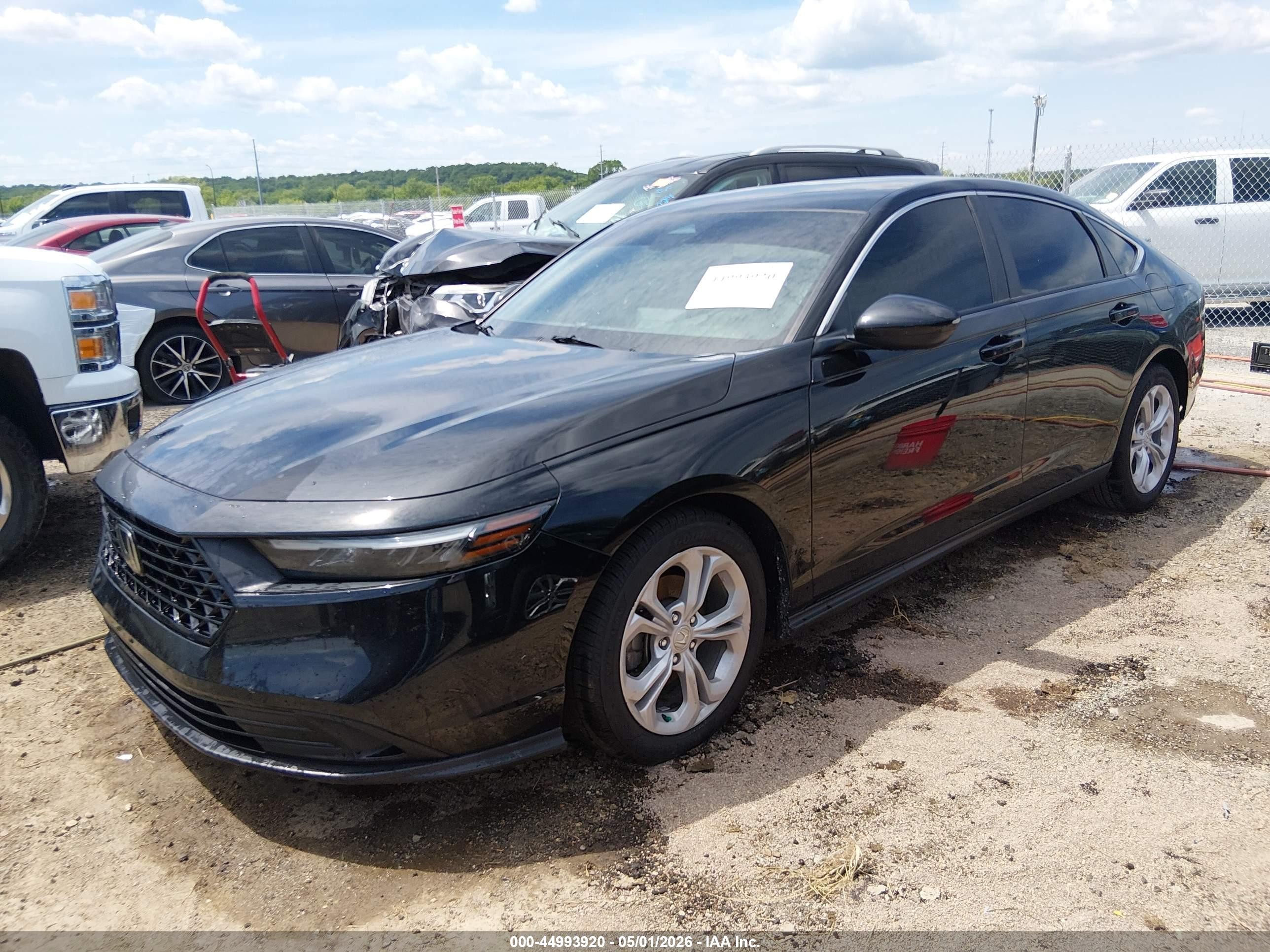 2023 Honda Accord Lx Black vin: 1HGCY1F24PA017474