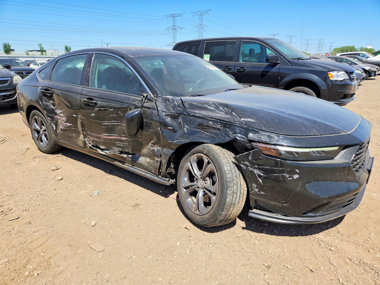 2023 Honda Accord Ex Black vin: 1HGCY1F32PA030104