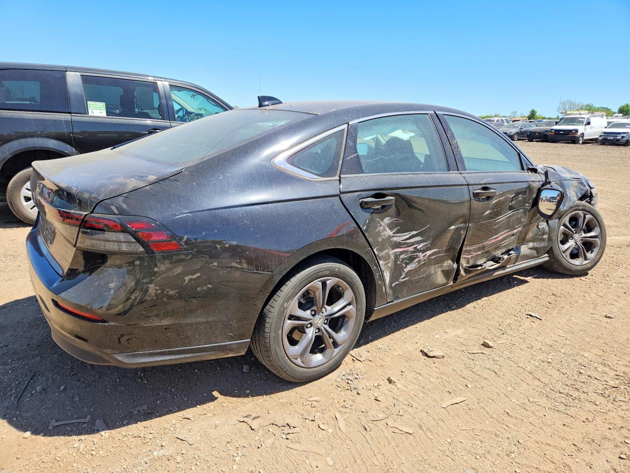 2023 Honda Accord Ex Black vin: 1HGCY1F32PA030104
