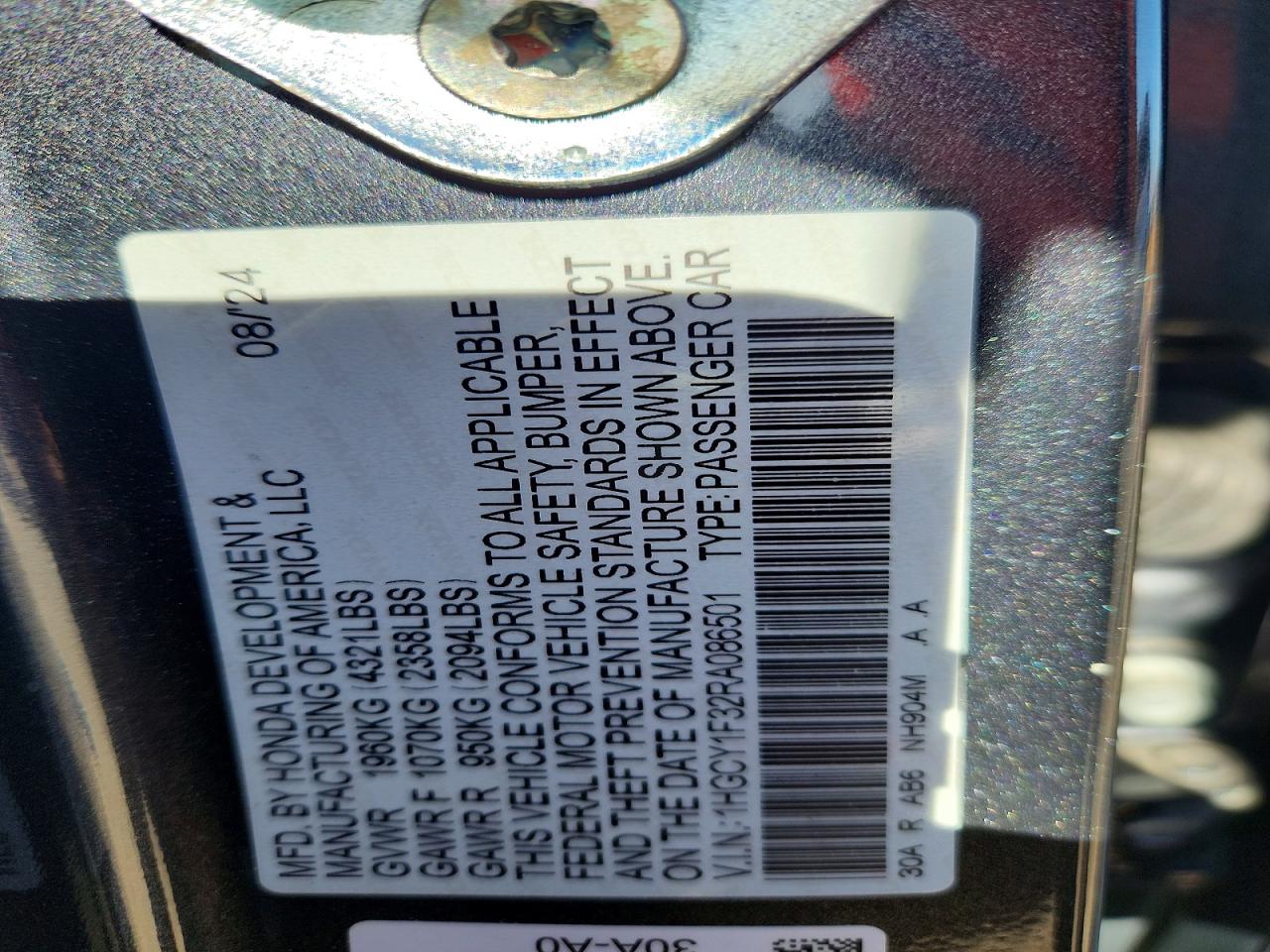 2024 Honda Accord Ex Gray vin: 1HGCY1F32RA086501