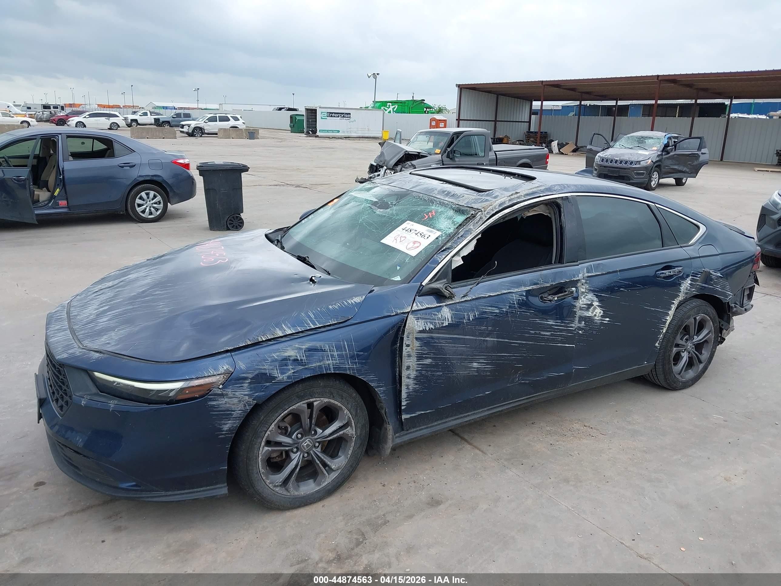 2023 Honda Accord Ex Blue vin: 1HGCY1F33PA026420
