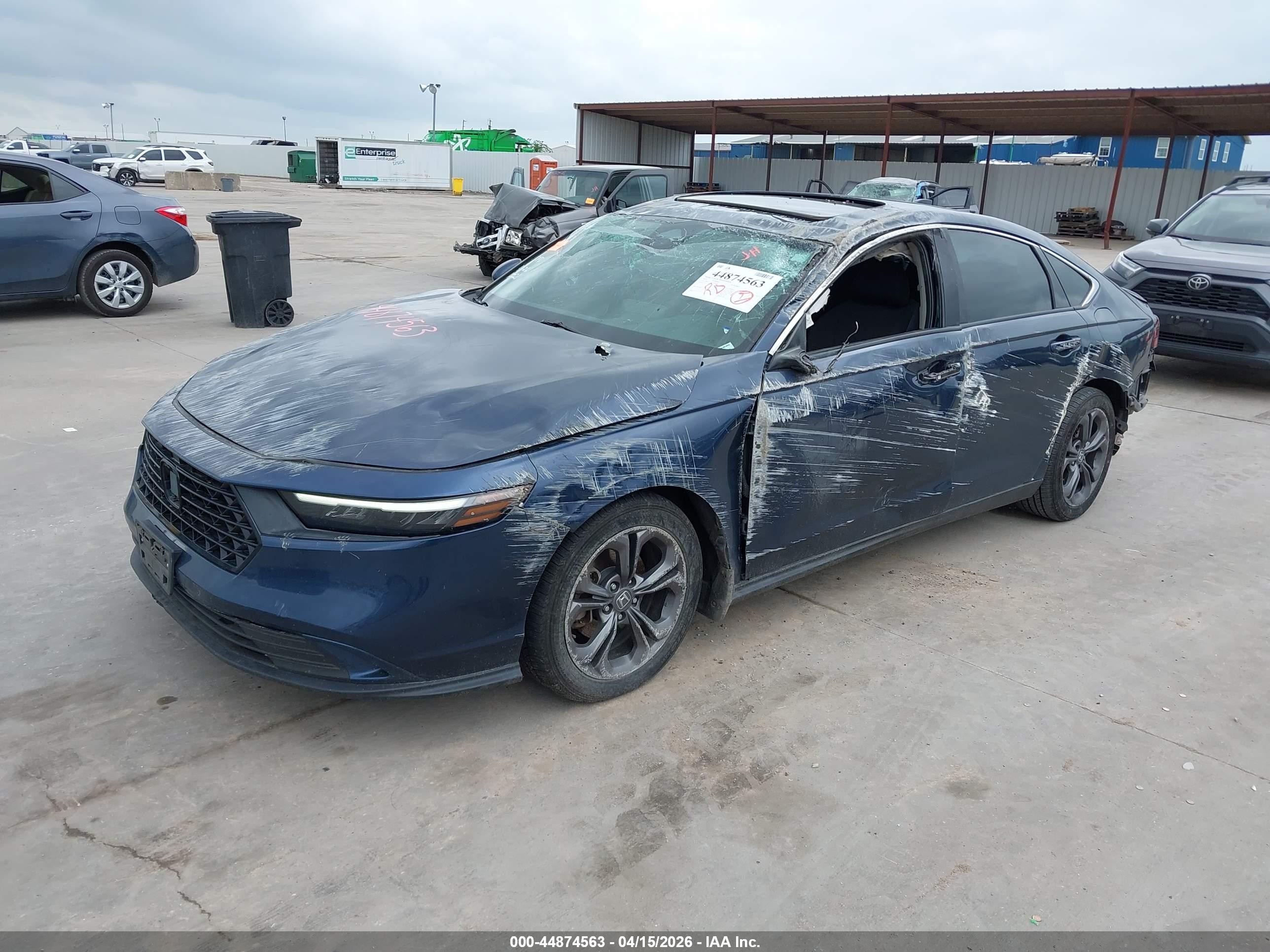 2023 Honda Accord Ex Blue vin: 1HGCY1F33PA026420