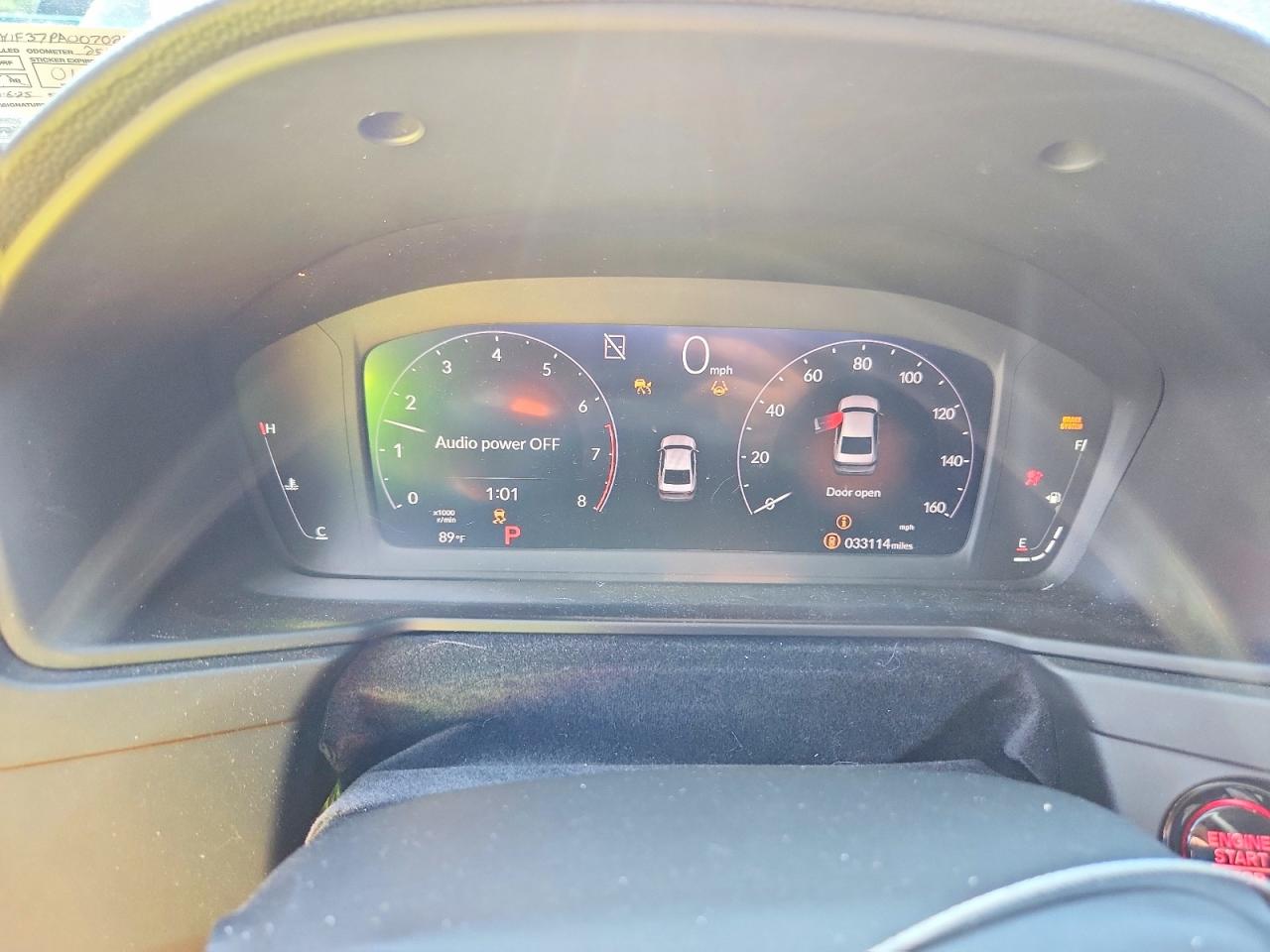 2023 Honda Accord Ex Black vin: 1HGCY1F37PA007028