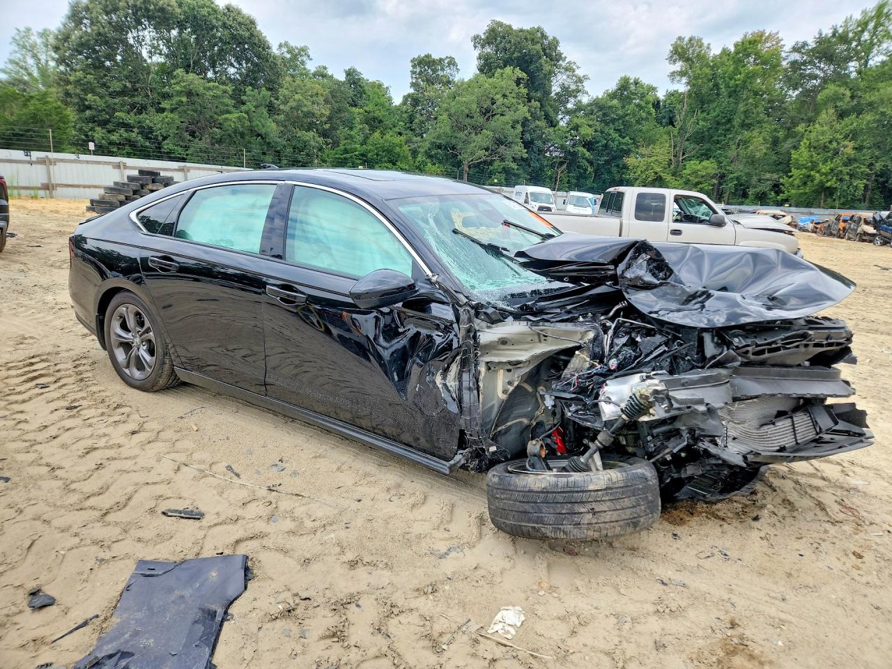 2024 Honda Accord Ex Черный vin: 1HGCY1F37RA018341