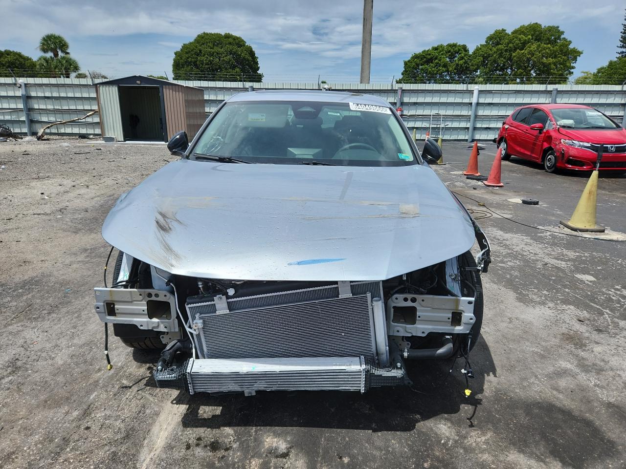 2025 Honda Accord Se Silver vin: 1HGCY1F45SA062613 Damage: Left Head Lamp, Missing, Replacement Required