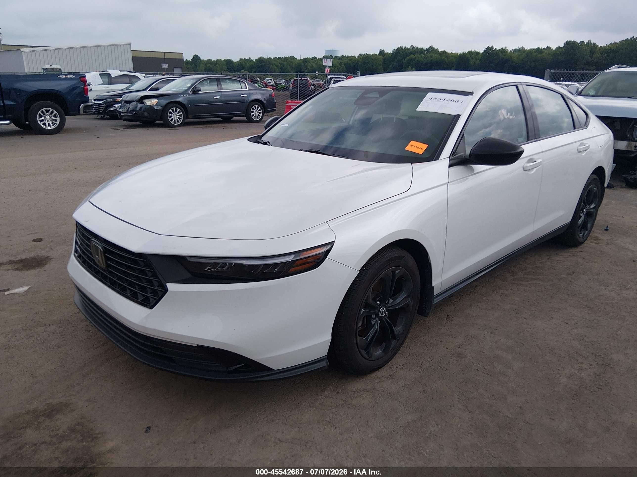 2025 Honda Accord Se White vin: 1HGCY1F45SA066144