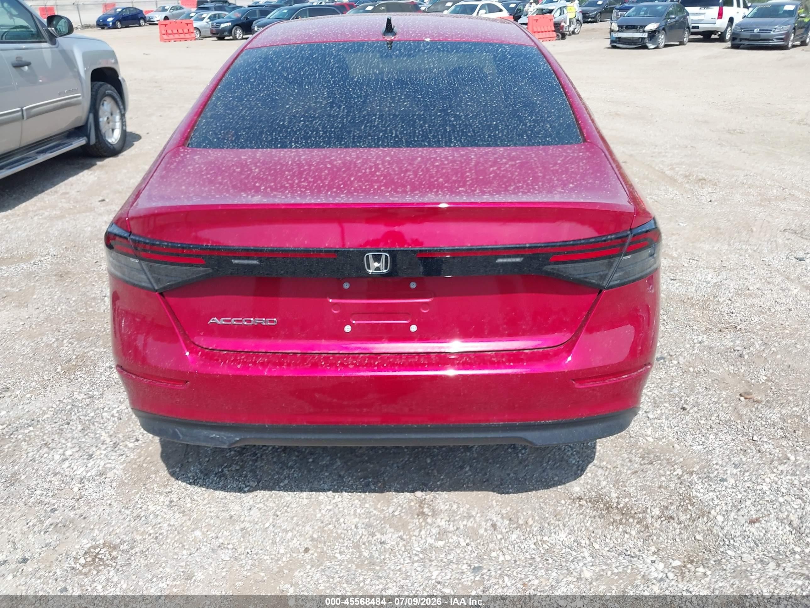 2025 Honda Accord Se Red vin: 1HGCY1F4XSA086275