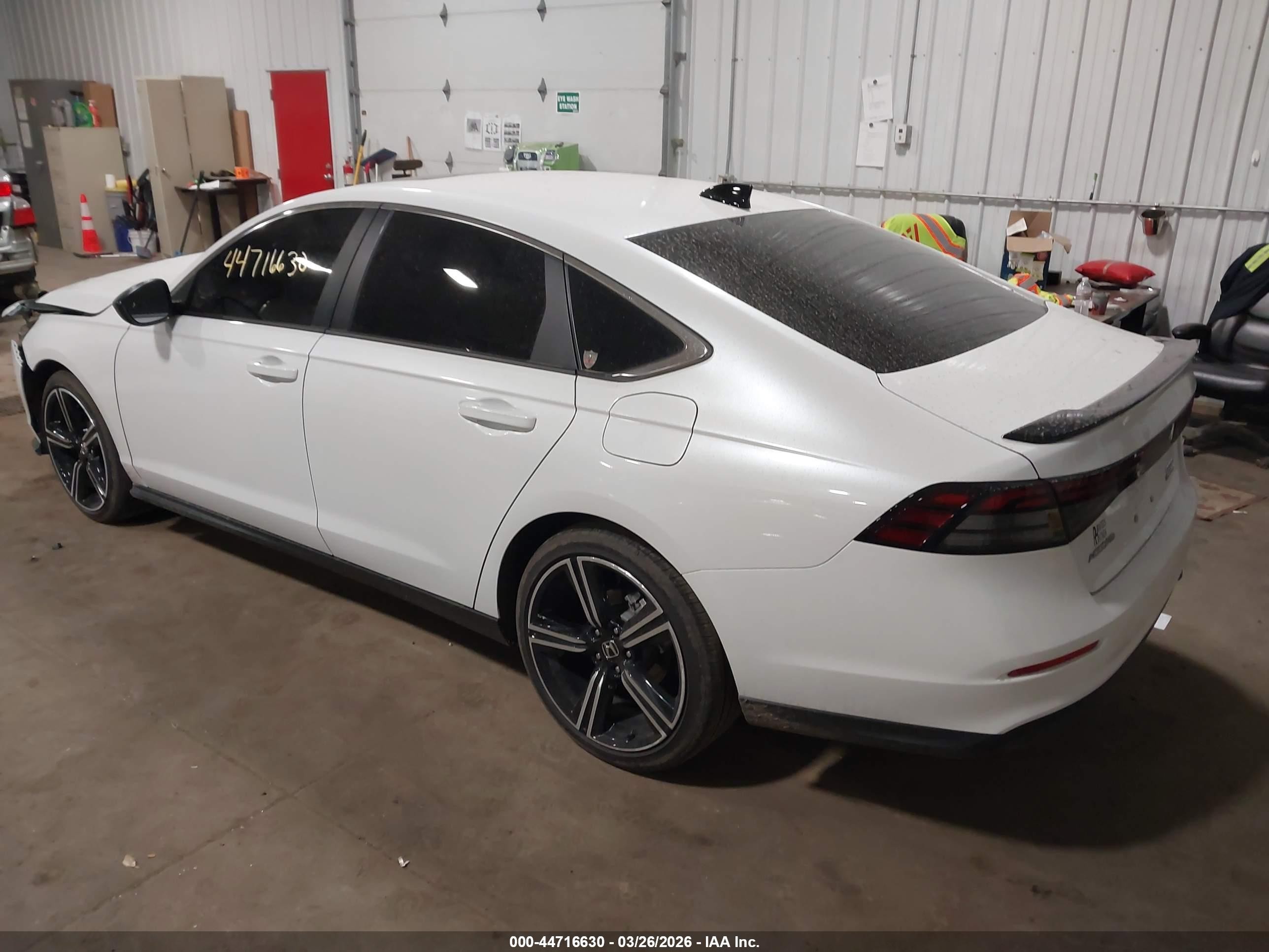 2025 Honda Accord Hybrid Sport White vin: 1HGCY2F50SA087949