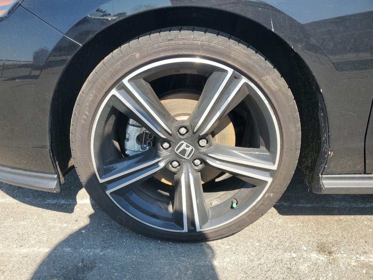2025 Honda Accord Hybrid Sport Черный vin: 1HGCY2F51SA067712 Damage: Left Front Wheel, Curb Rash, 7 To 8 Inches