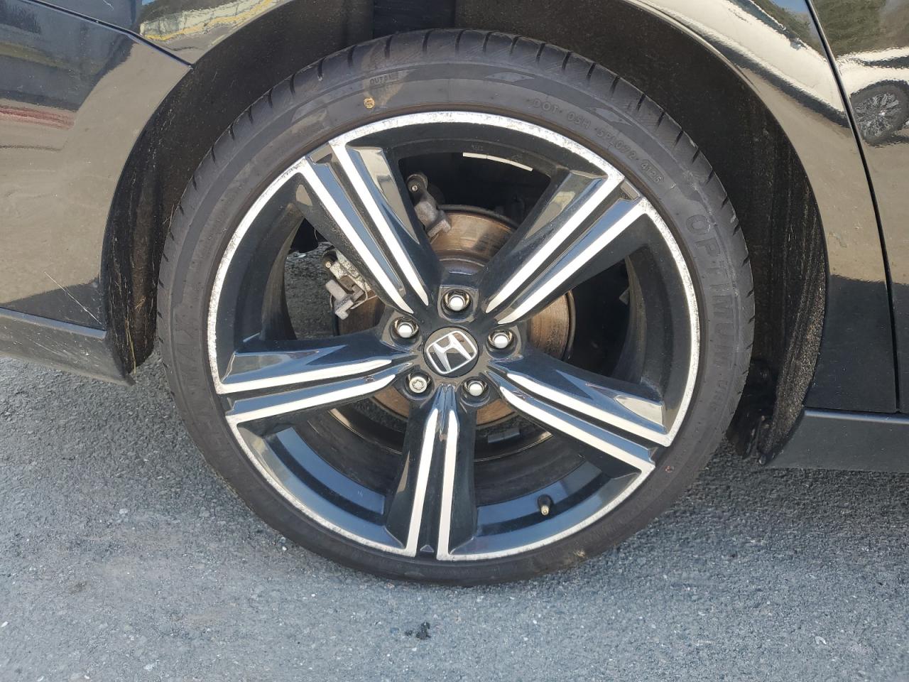 2025 Honda Accord Hybrid Sport Черный vin: 1HGCY2F51SA067712 Damage: Right Rear Wheel, Curb Rash, > 12 Inches
