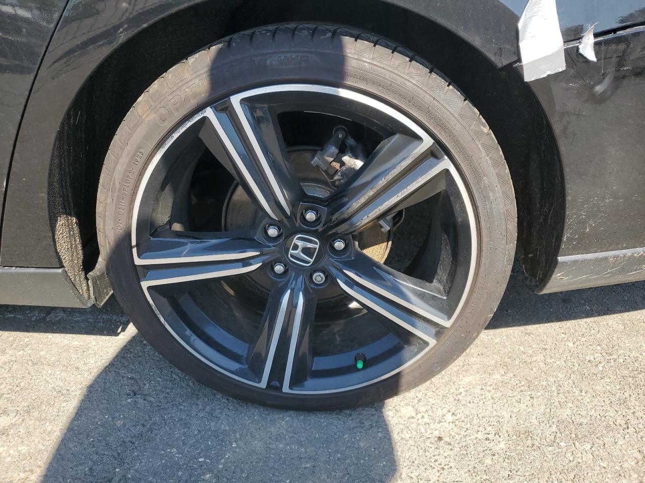 2025 Honda Accord Hybrid Sport Черный vin: 1HGCY2F51SA067712 Damage: Left Rear Wheel, Curb Rash, 5 To 6 Inches