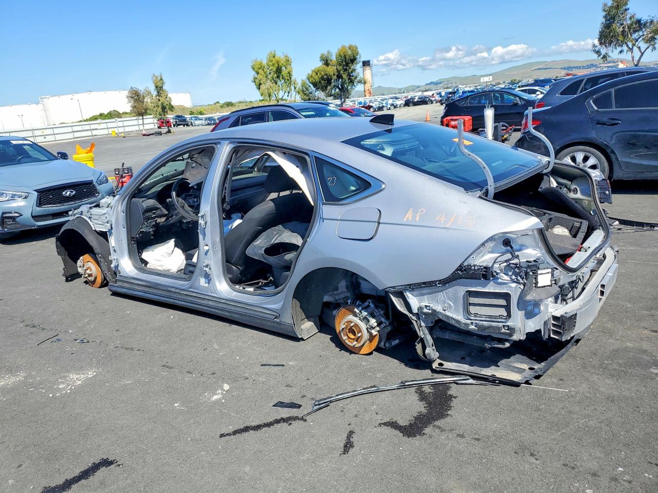 2023 Honda Accord Hybrid Sport Silver vin: 1HGCY2F52PA041546