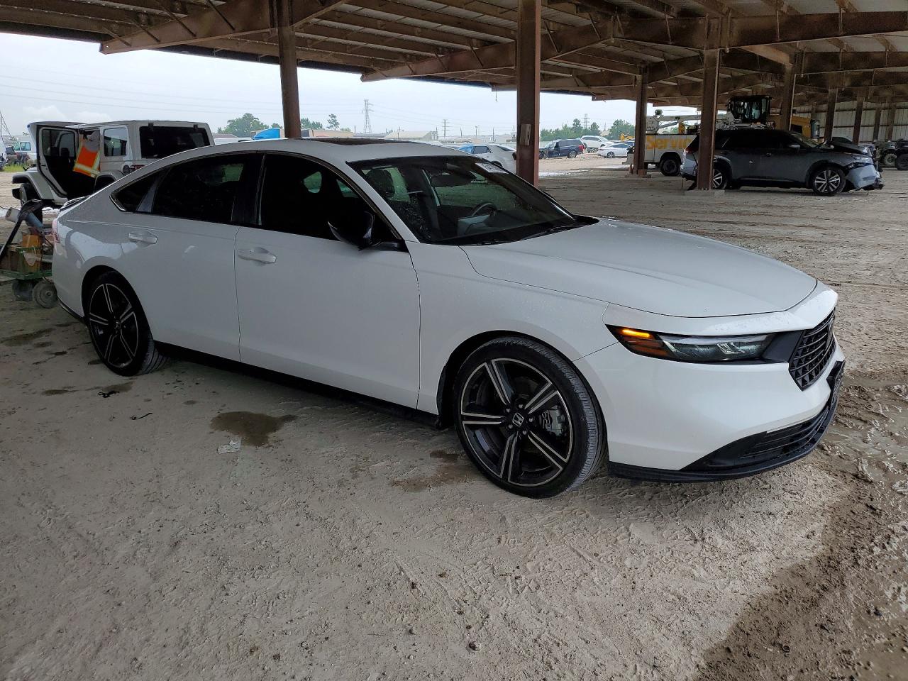 2023 Honda Accord Hybrid Sport White vin: 1HGCY2F54PA055545